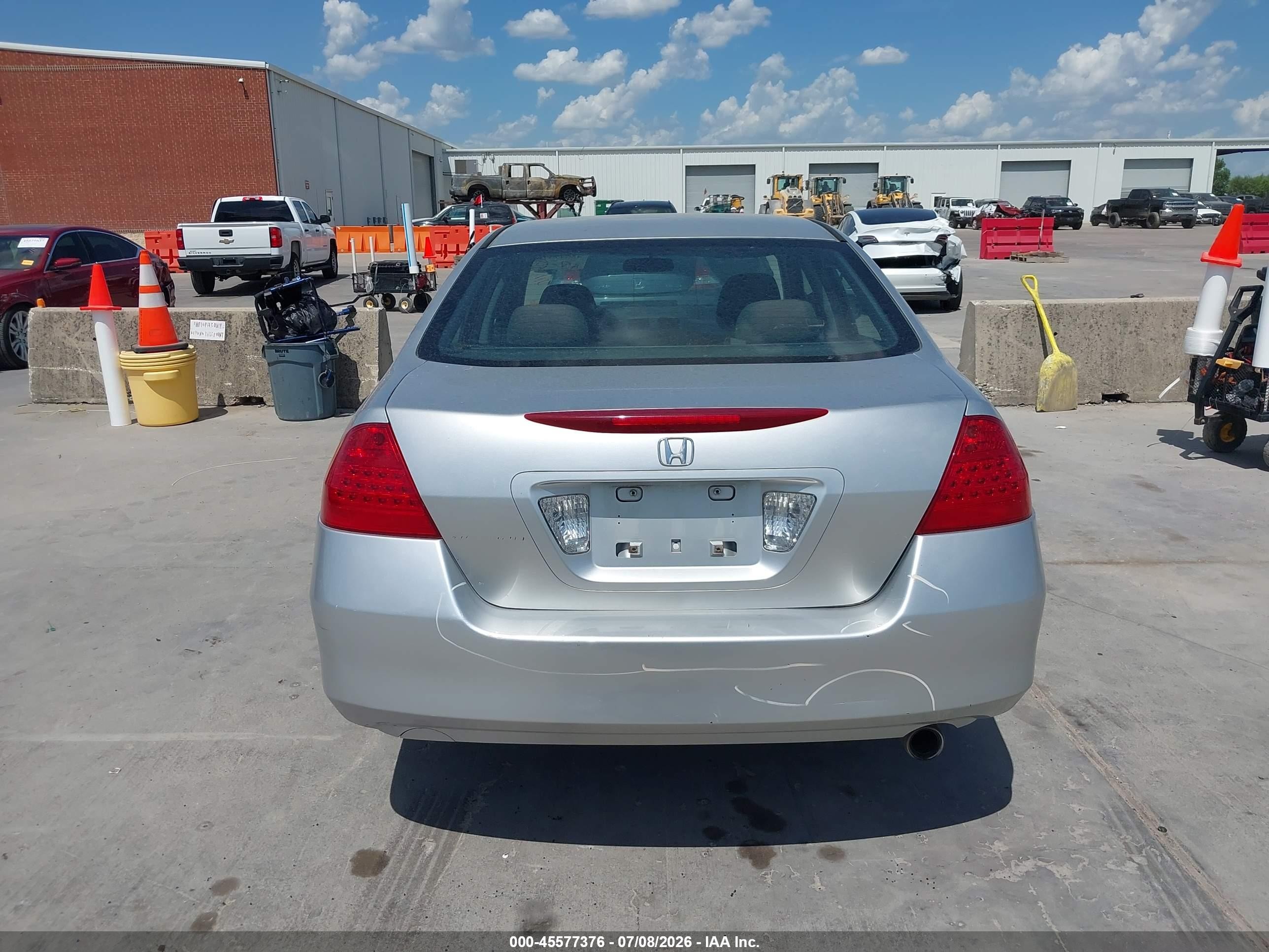 2007 Honda Accord 2.4 Lx Silver vin: 3HGCM56457G707448
