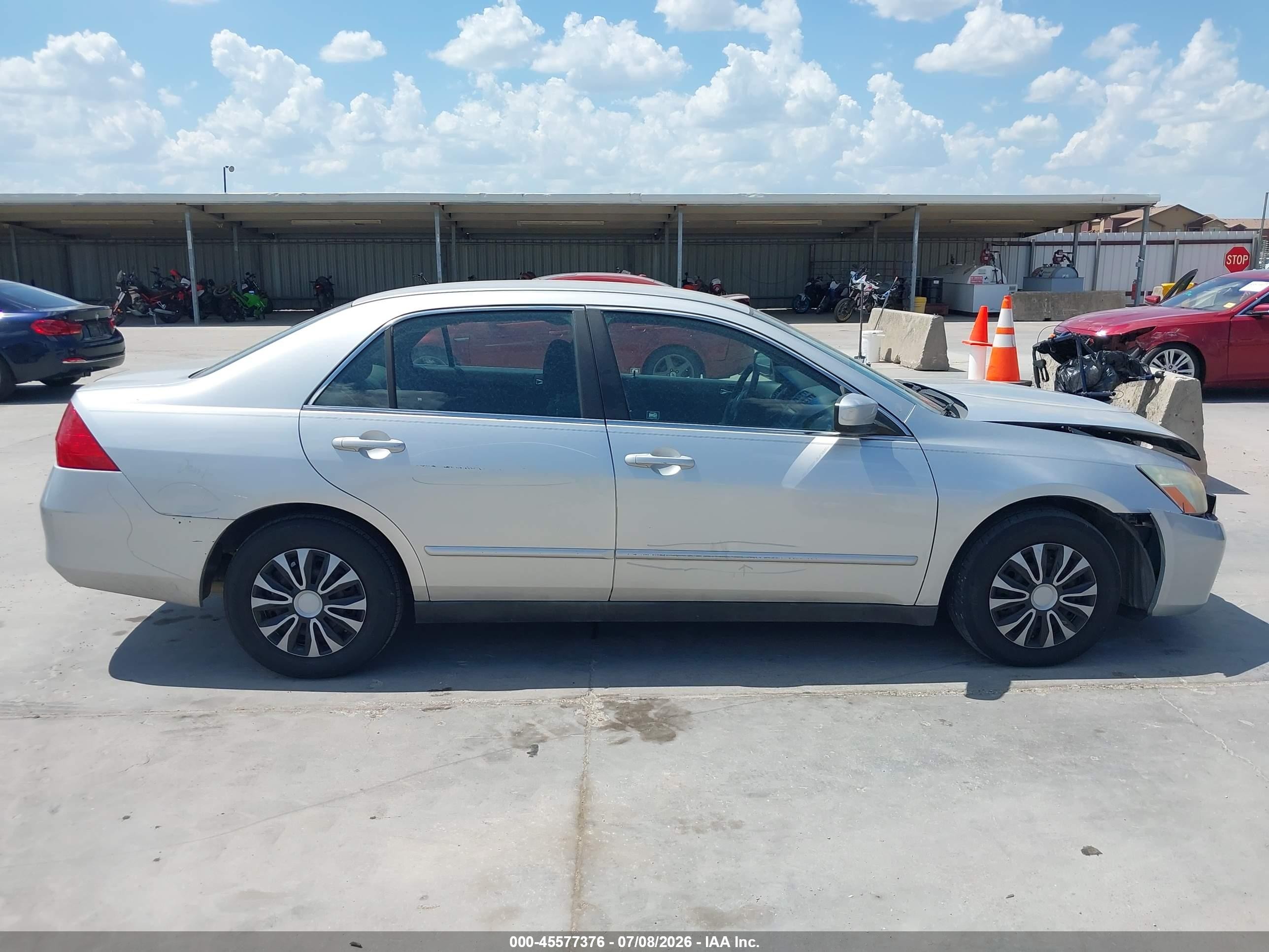 2007 Honda Accord 2.4 Lx Silver vin: 3HGCM56457G707448