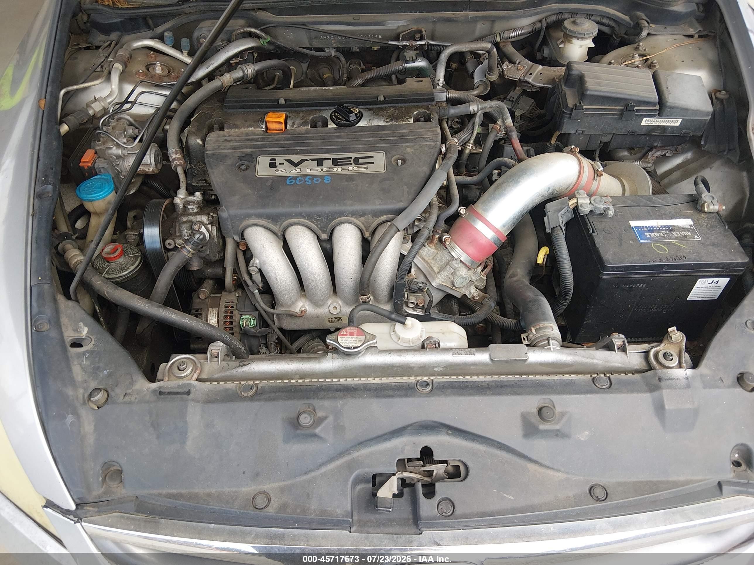 2006 Honda Accord 2.4 Lx Серый vin: 3HGCM56466G703195