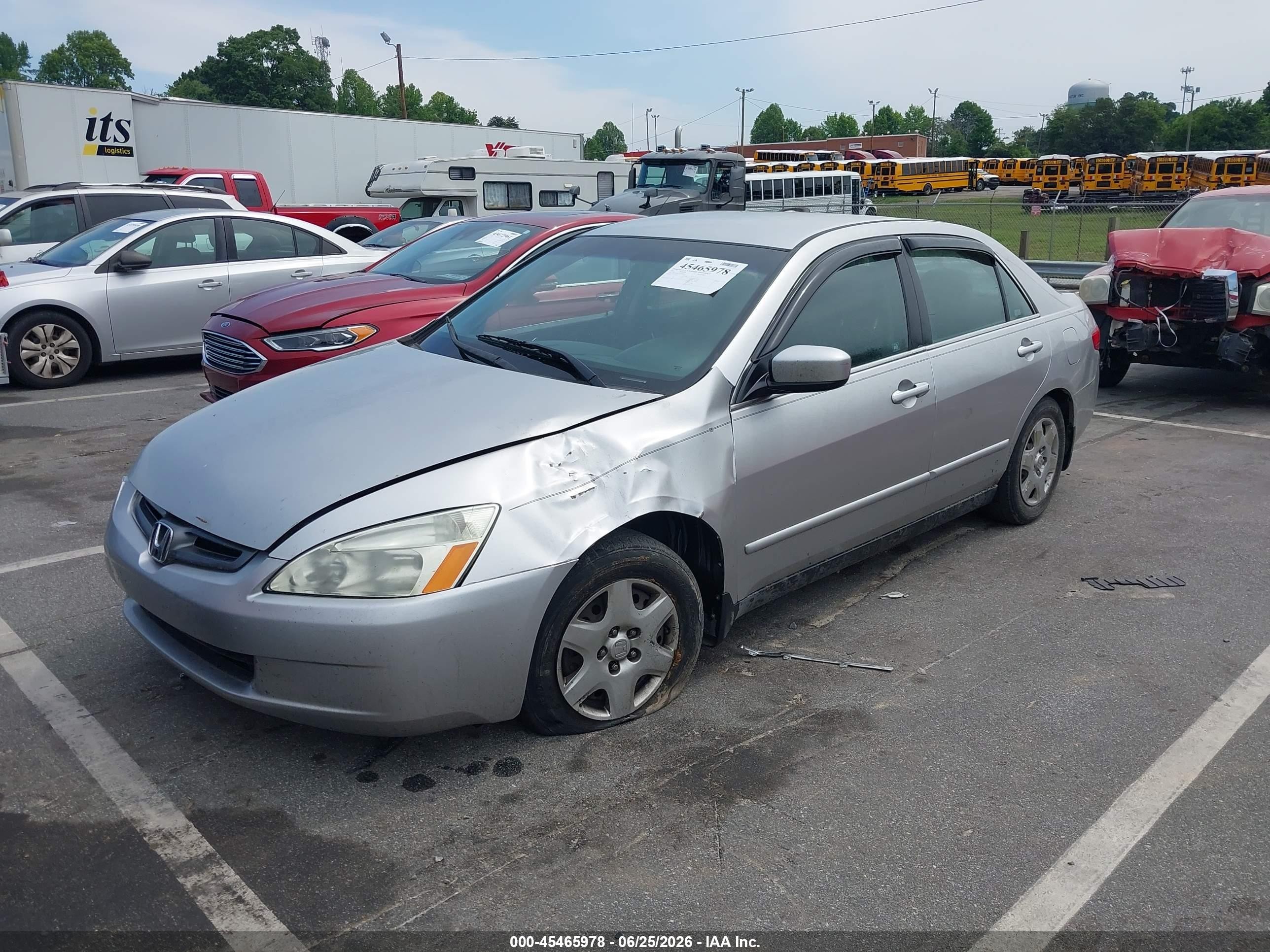 2005 Honda Accord 2.4 Lx Silver vin: 3HGCM56475G700997