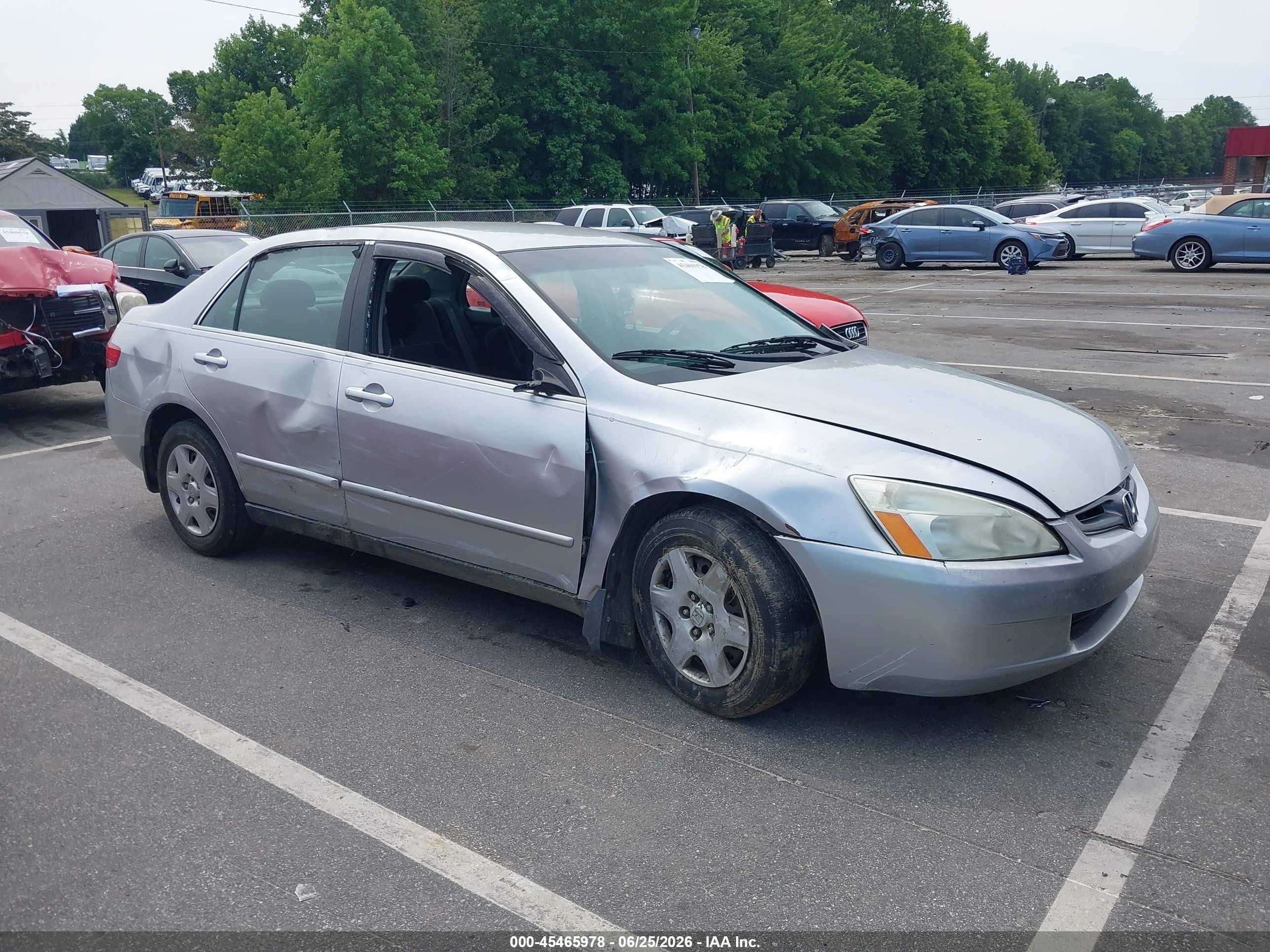 2005 Honda Accord 2.4 Lx Silver vin: 3HGCM56475G700997