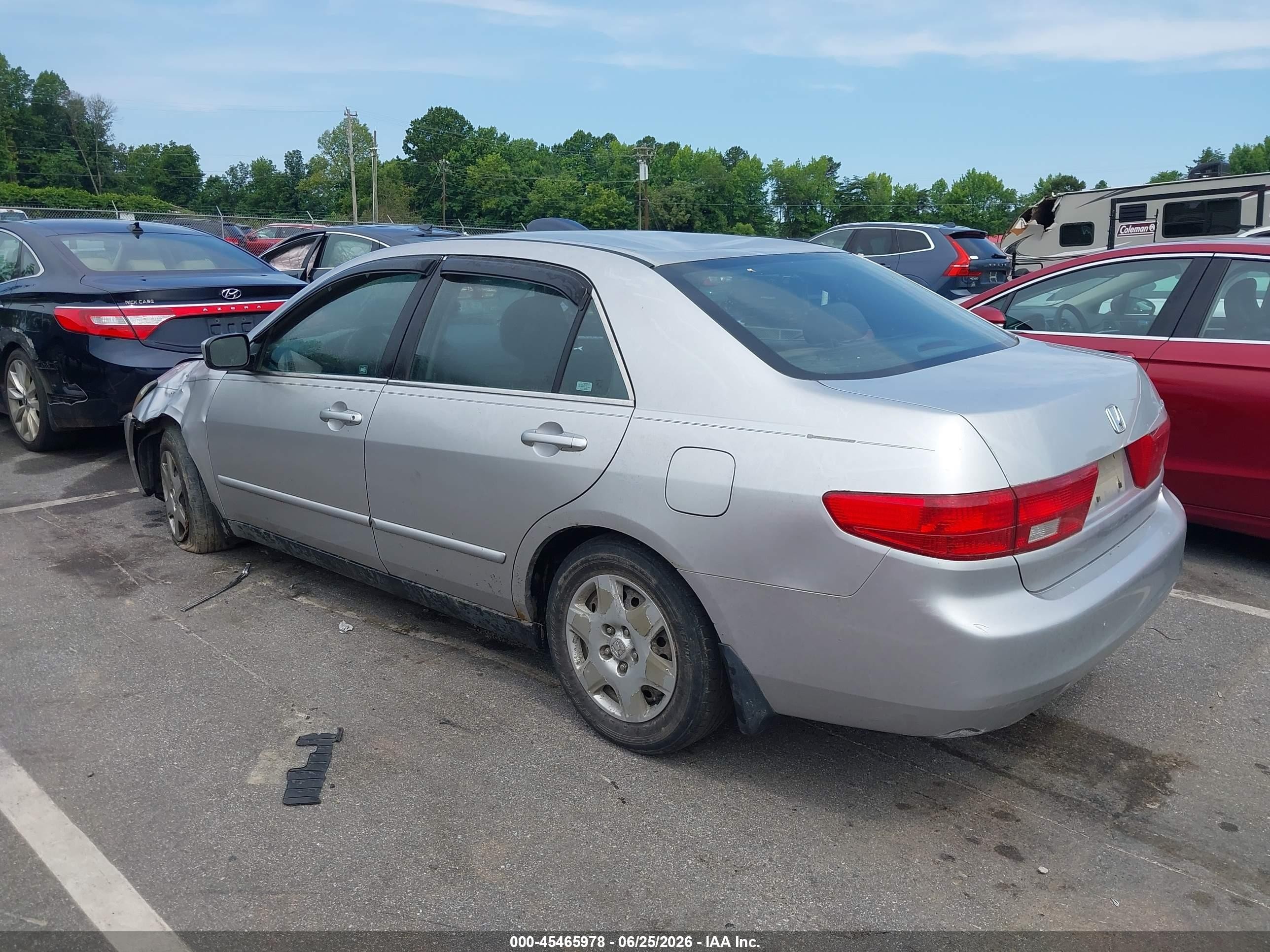 2005 Honda Accord 2.4 Lx Silver vin: 3HGCM56475G700997