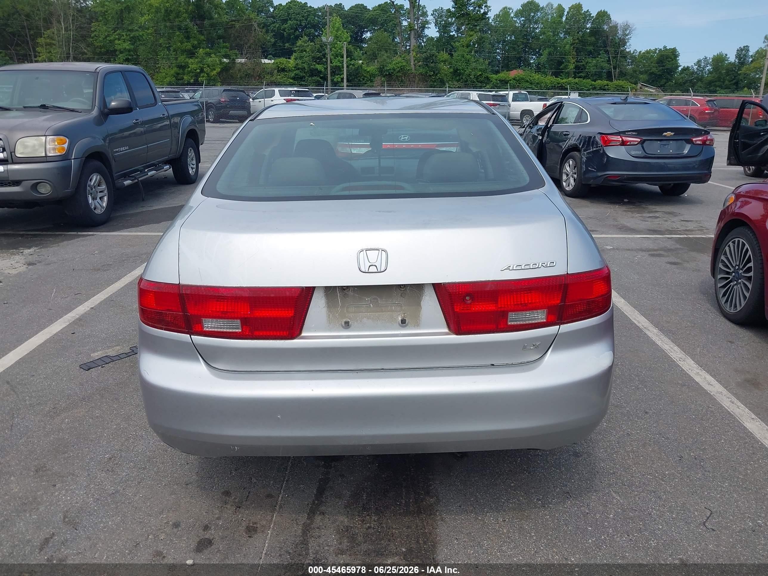 2005 Honda Accord 2.4 Lx Silver vin: 3HGCM56475G700997
