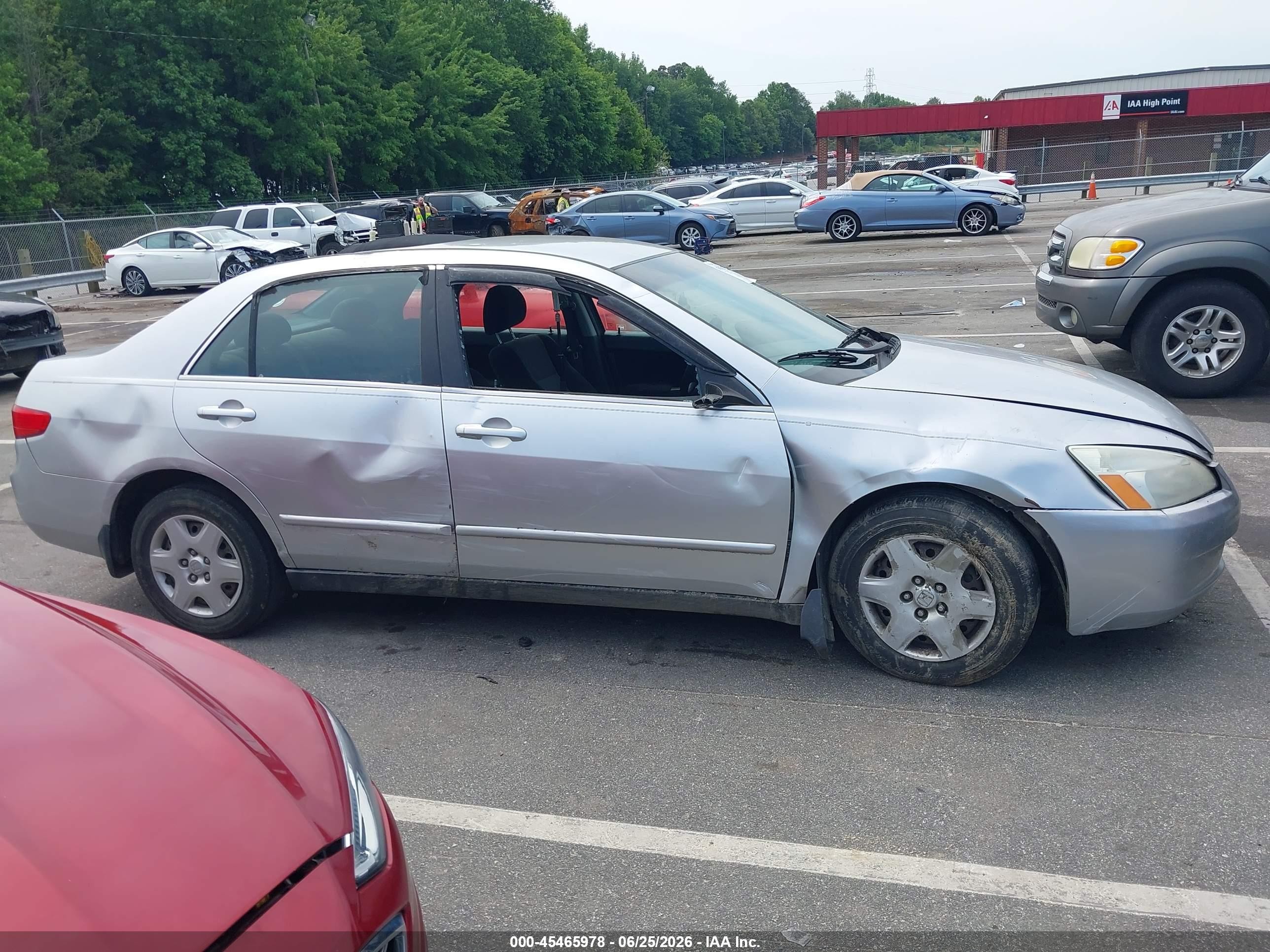 2005 Honda Accord 2.4 Lx Silver vin: 3HGCM56475G700997