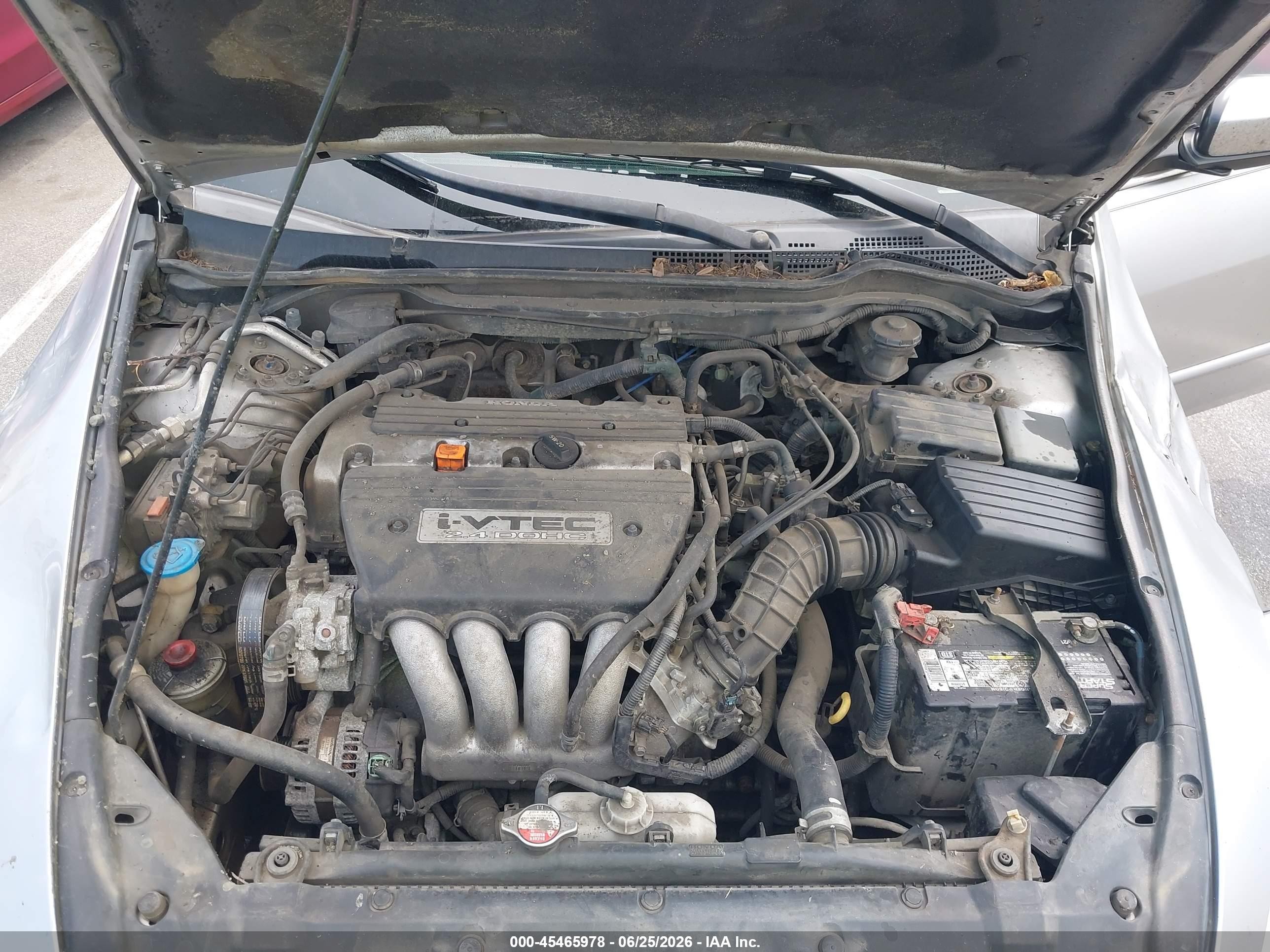 2005 Honda Accord 2.4 Lx Silver vin: 3HGCM56475G700997
