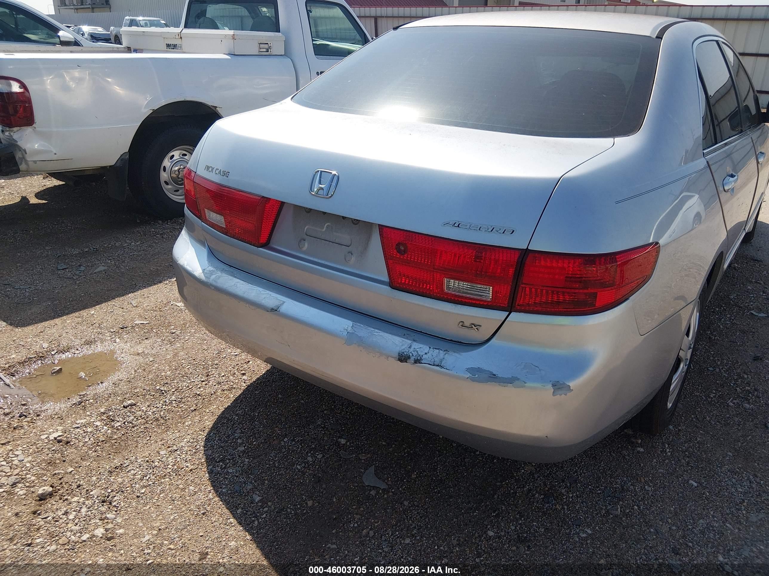 2005 Honda Accord 2.4 Lx Silver vin: 3HGCM56475G701423