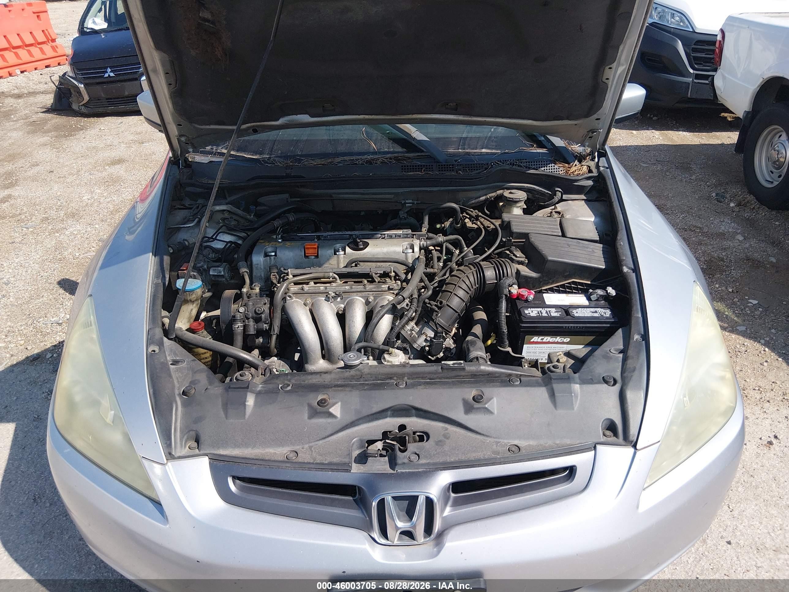 2005 Honda Accord 2.4 Lx Silver vin: 3HGCM56475G701423