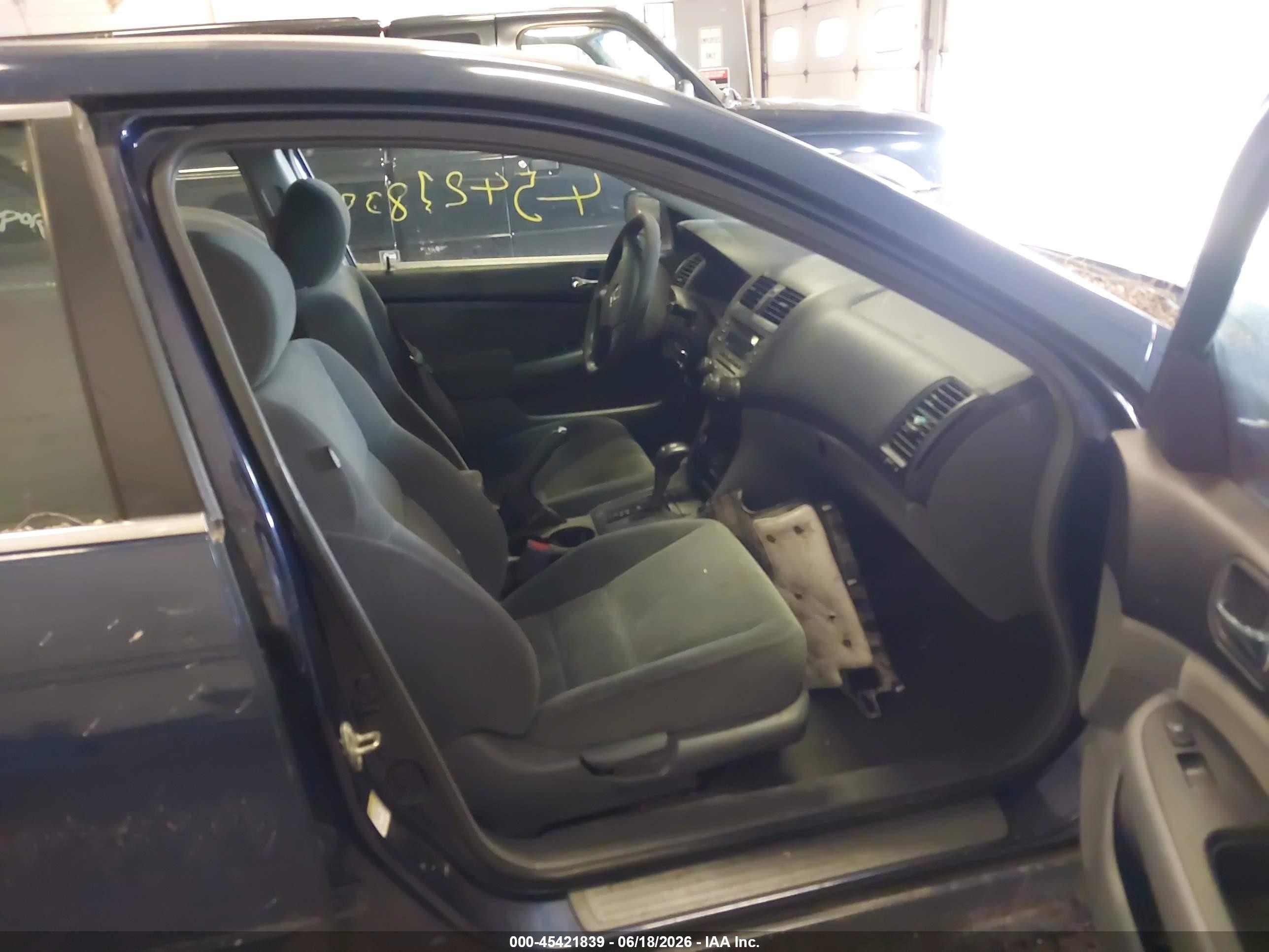 2007 Honda Accord 2.4 Lx Blue vin: 3HGCM56477G704602