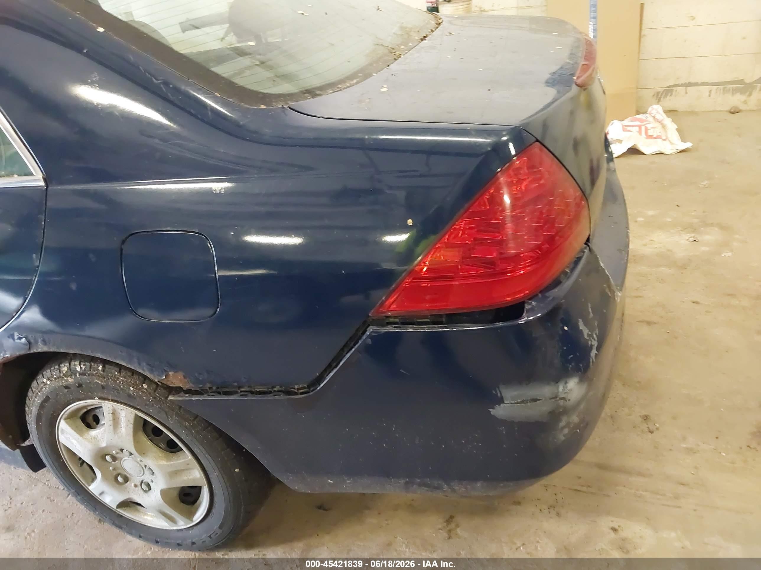 2007 Honda Accord 2.4 Lx Blue vin: 3HGCM56477G704602