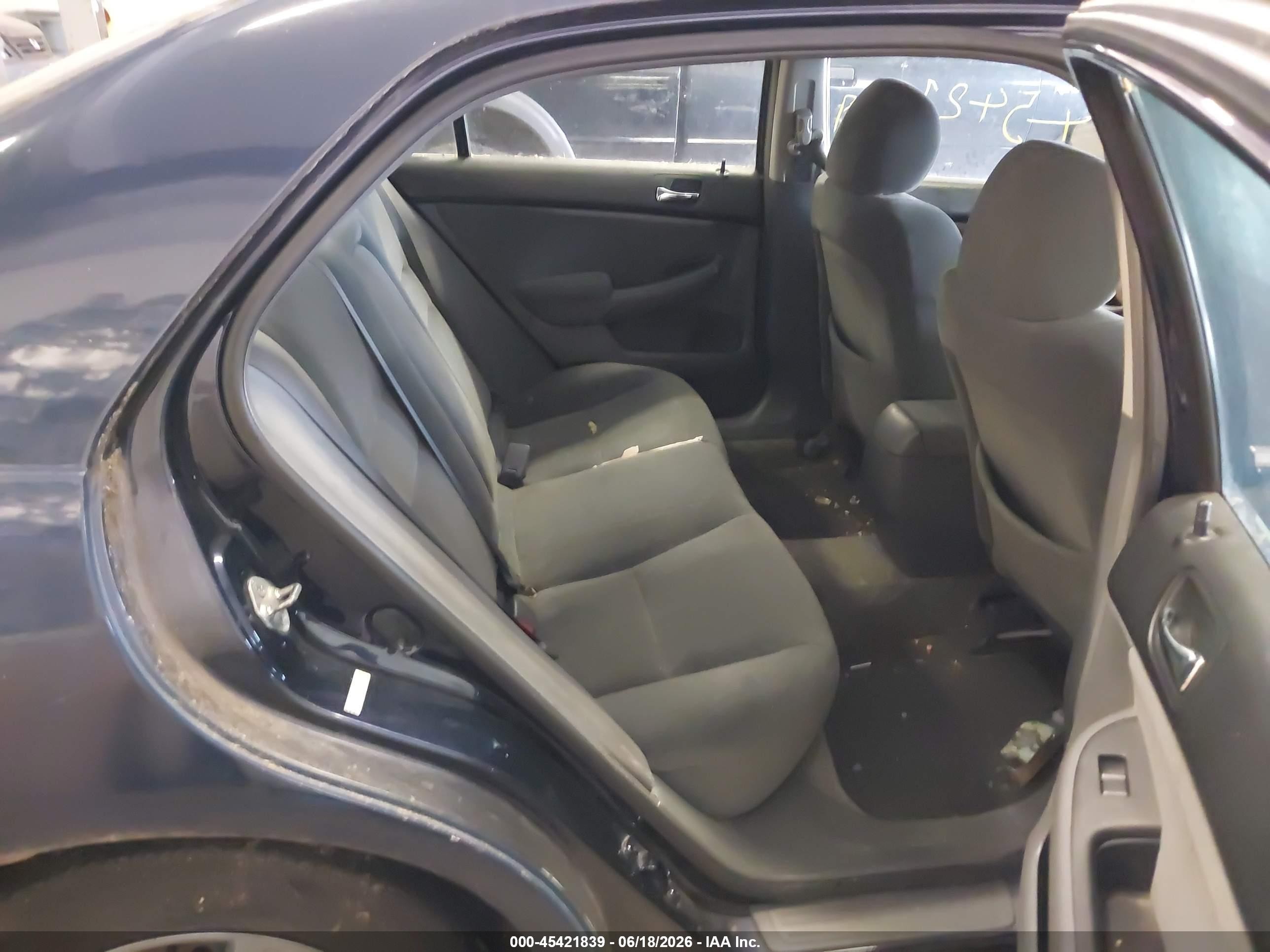 2007 Honda Accord 2.4 Lx Blue vin: 3HGCM56477G704602