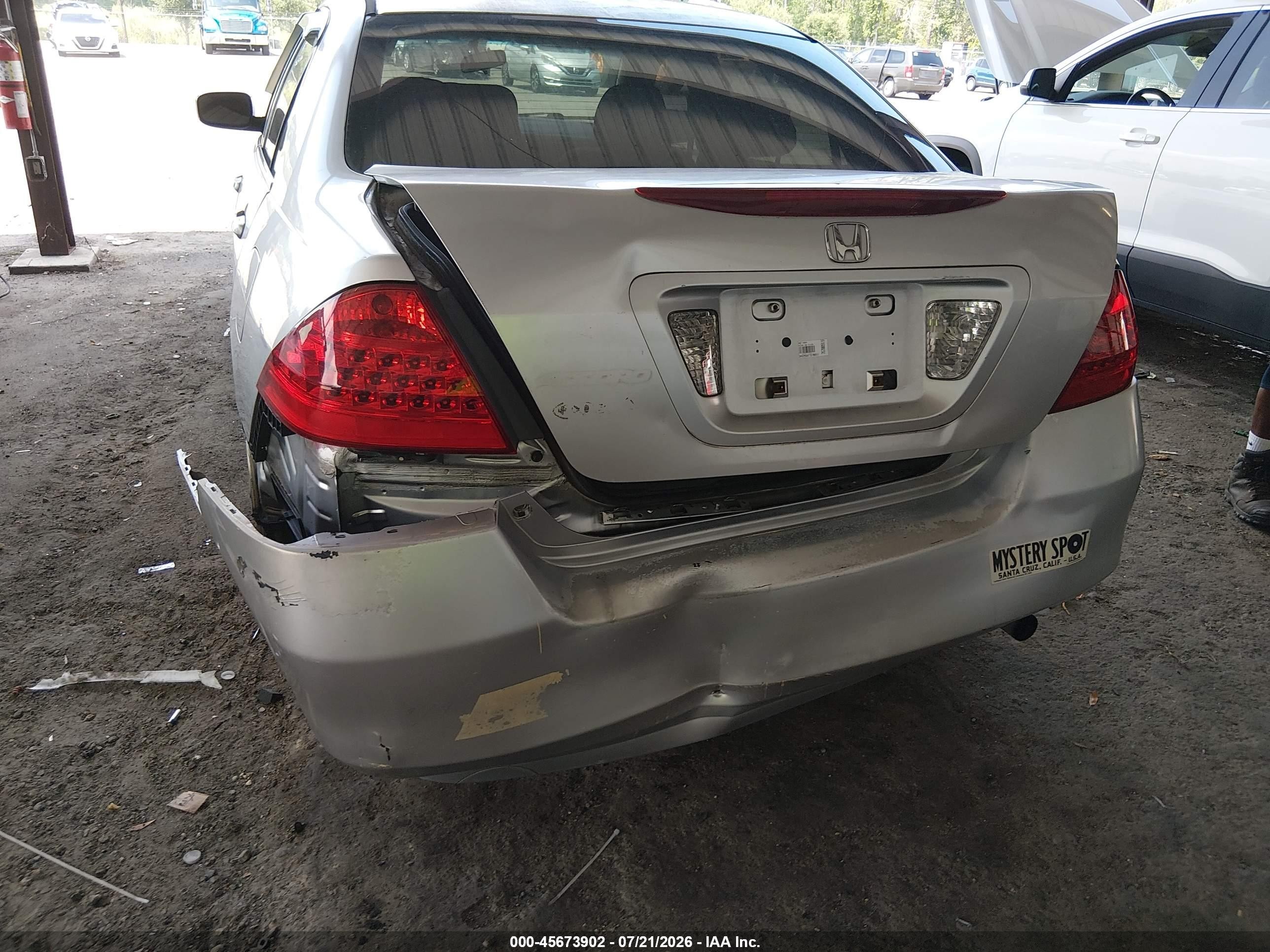 2007 Honda Accord 2.4 Lx Silver vin: 3HGCM56477G708911