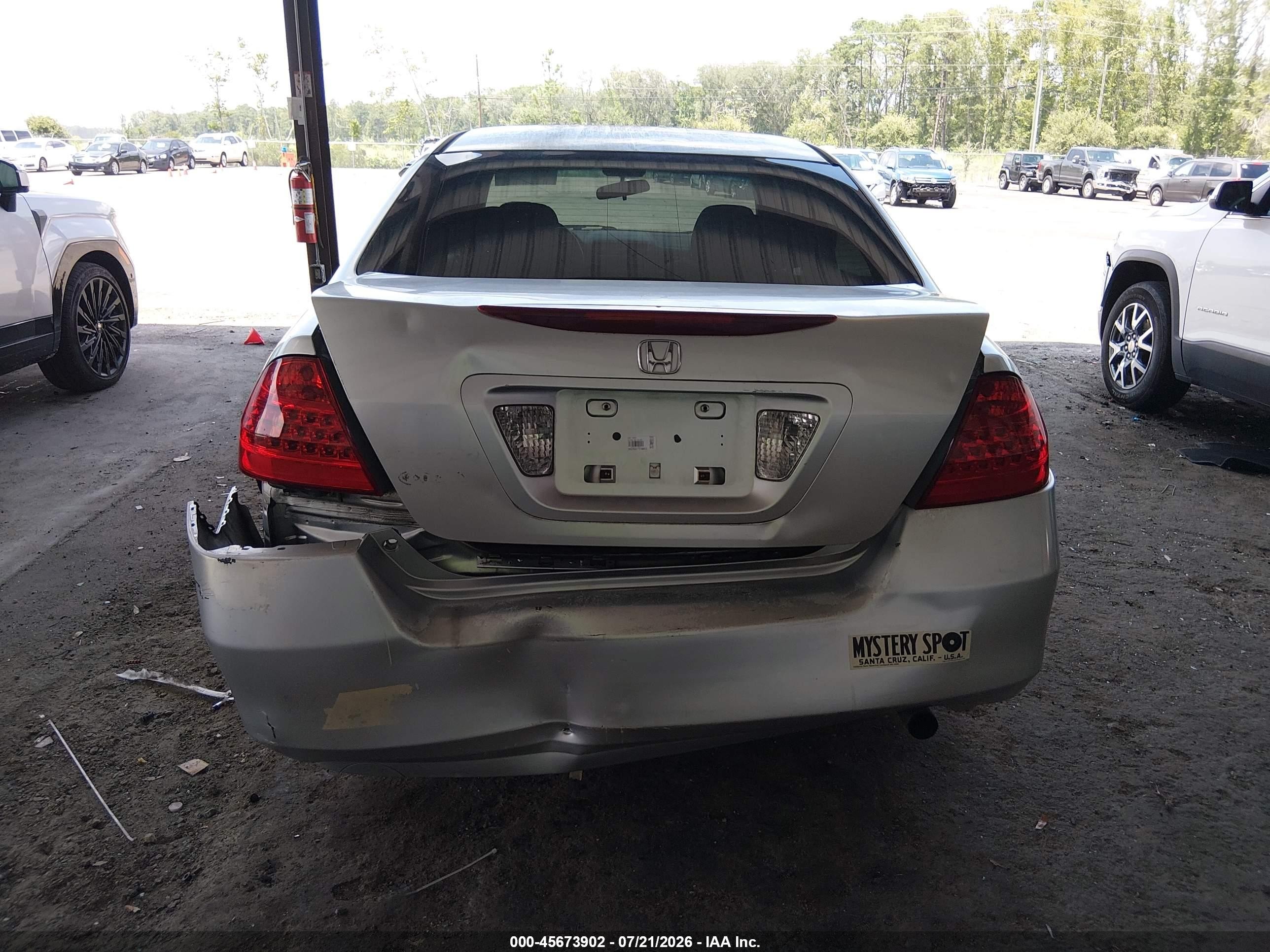 2007 Honda Accord 2.4 Lx Silver vin: 3HGCM56477G708911