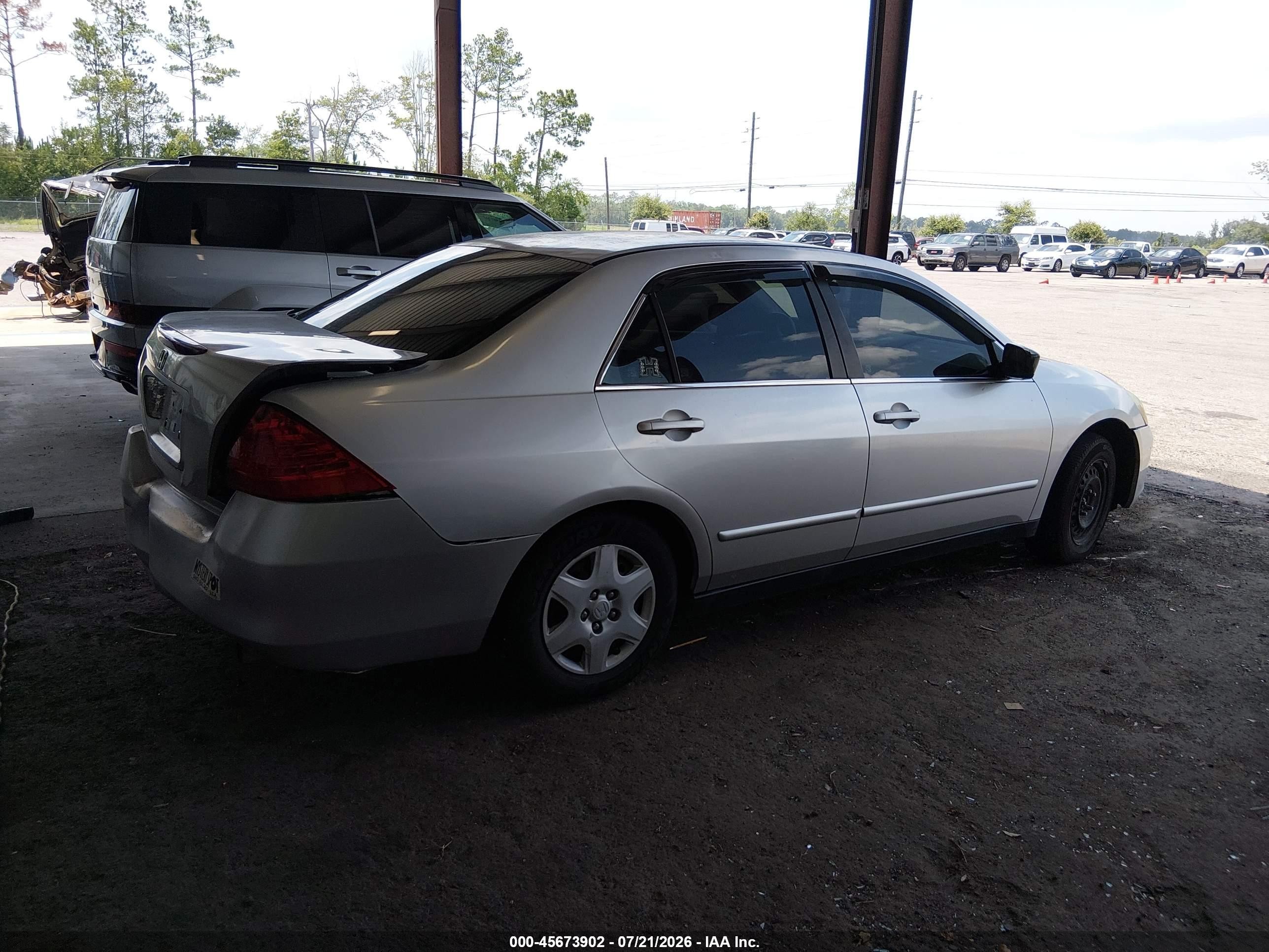 2007 Honda Accord 2.4 Lx Silver vin: 3HGCM56477G708911