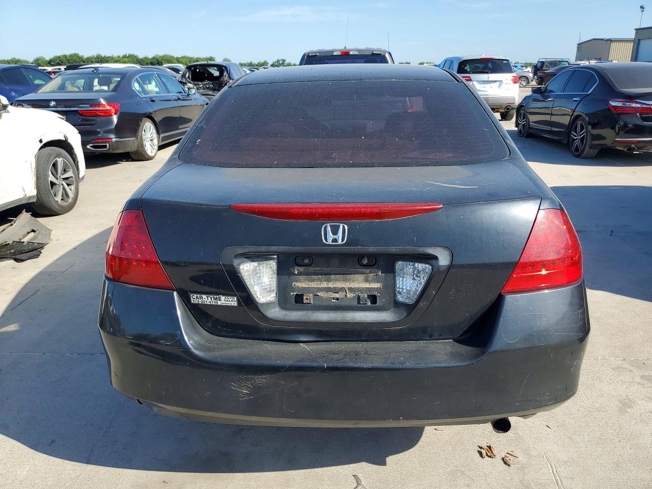 2007 Honda Accord Lx Black vin: 3HGCM56477G711291
