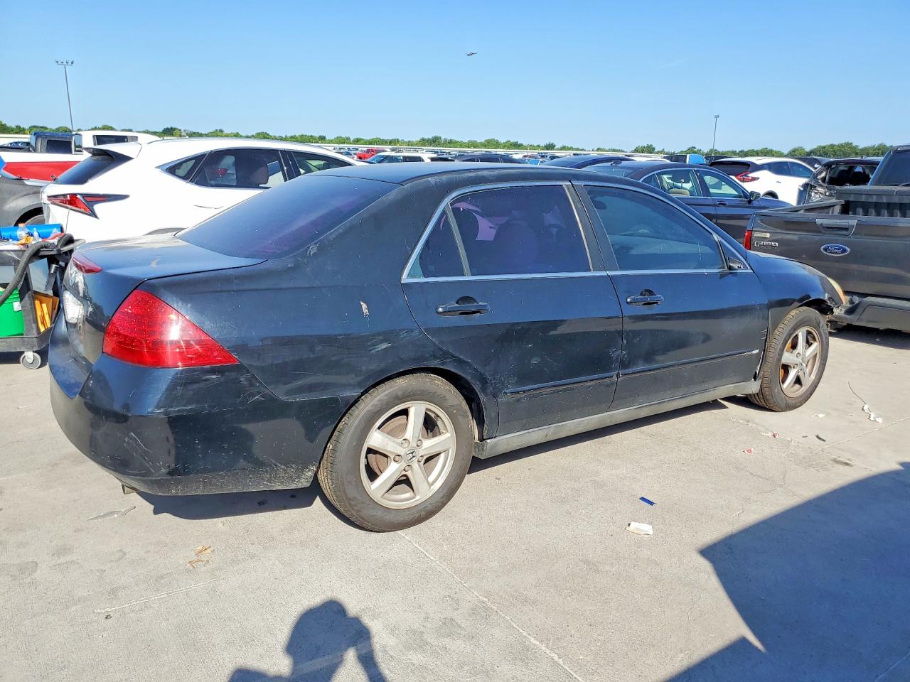 2007 Honda Accord Lx Black vin: 3HGCM56477G711291