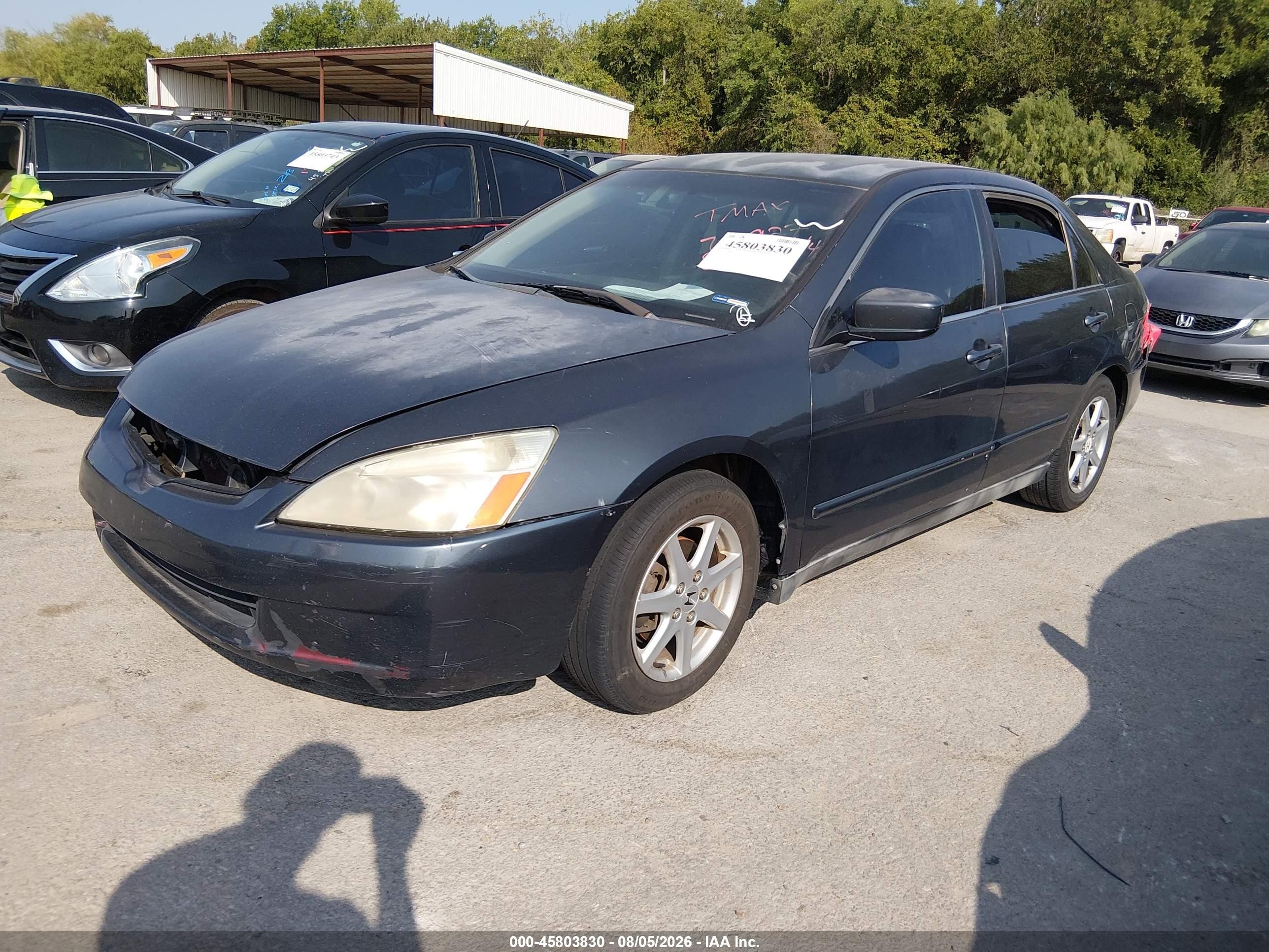 2005 Honda Accord 2.4 Lx Blue vin: 3HGCM56485G700927