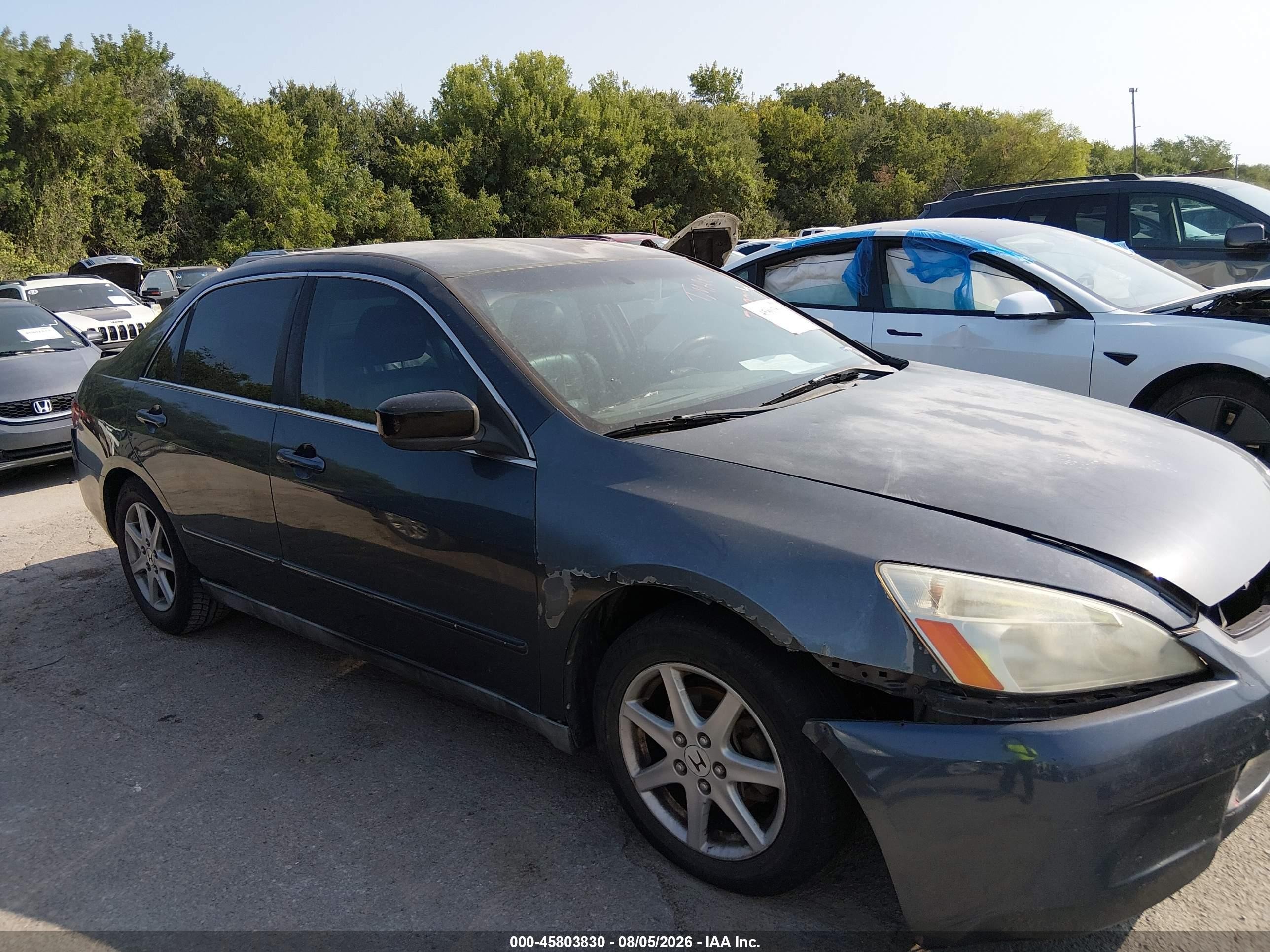 2005 Honda Accord 2.4 Lx Blue vin: 3HGCM56485G700927