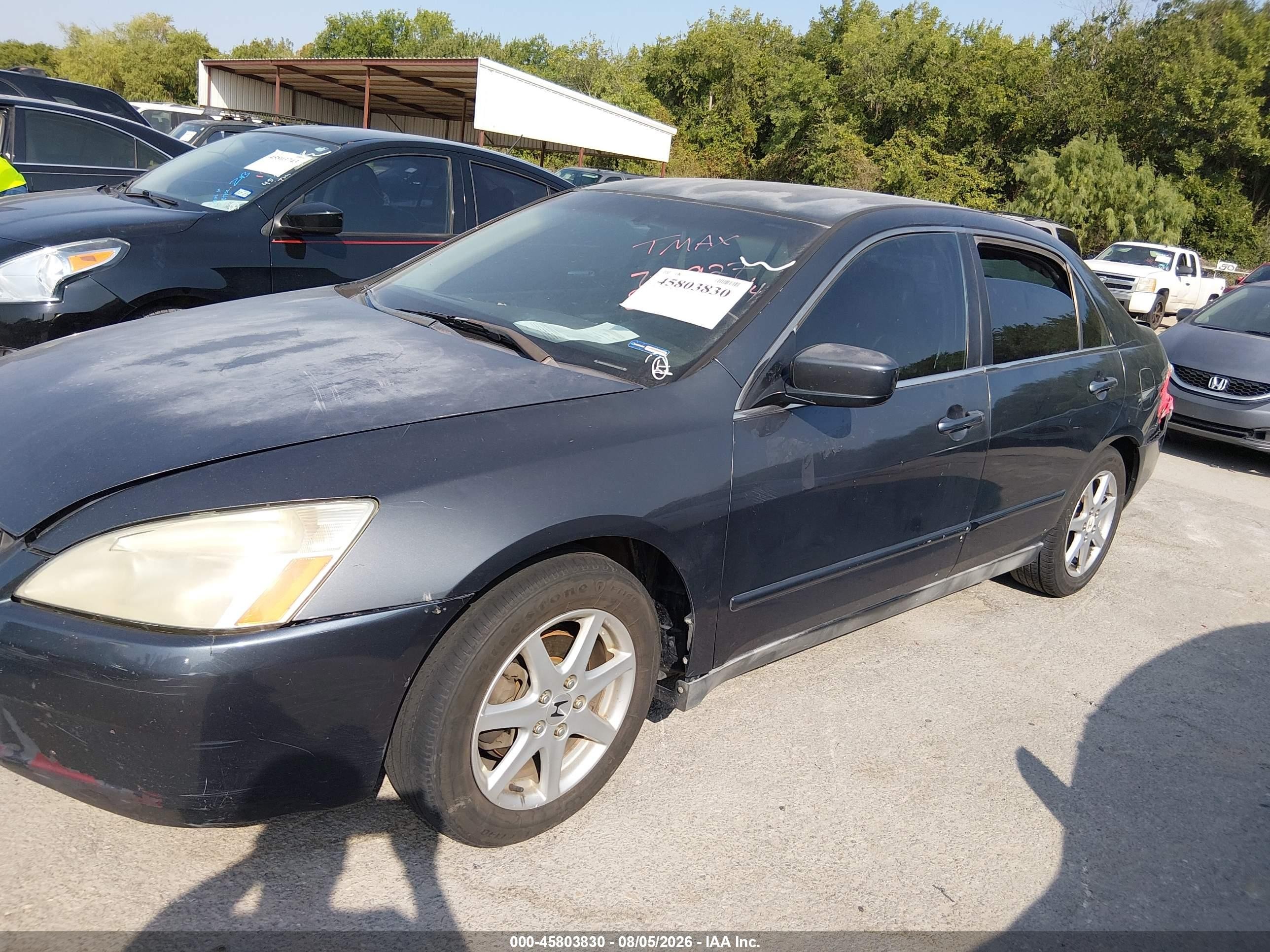 2005 Honda Accord 2.4 Lx Blue vin: 3HGCM56485G700927
