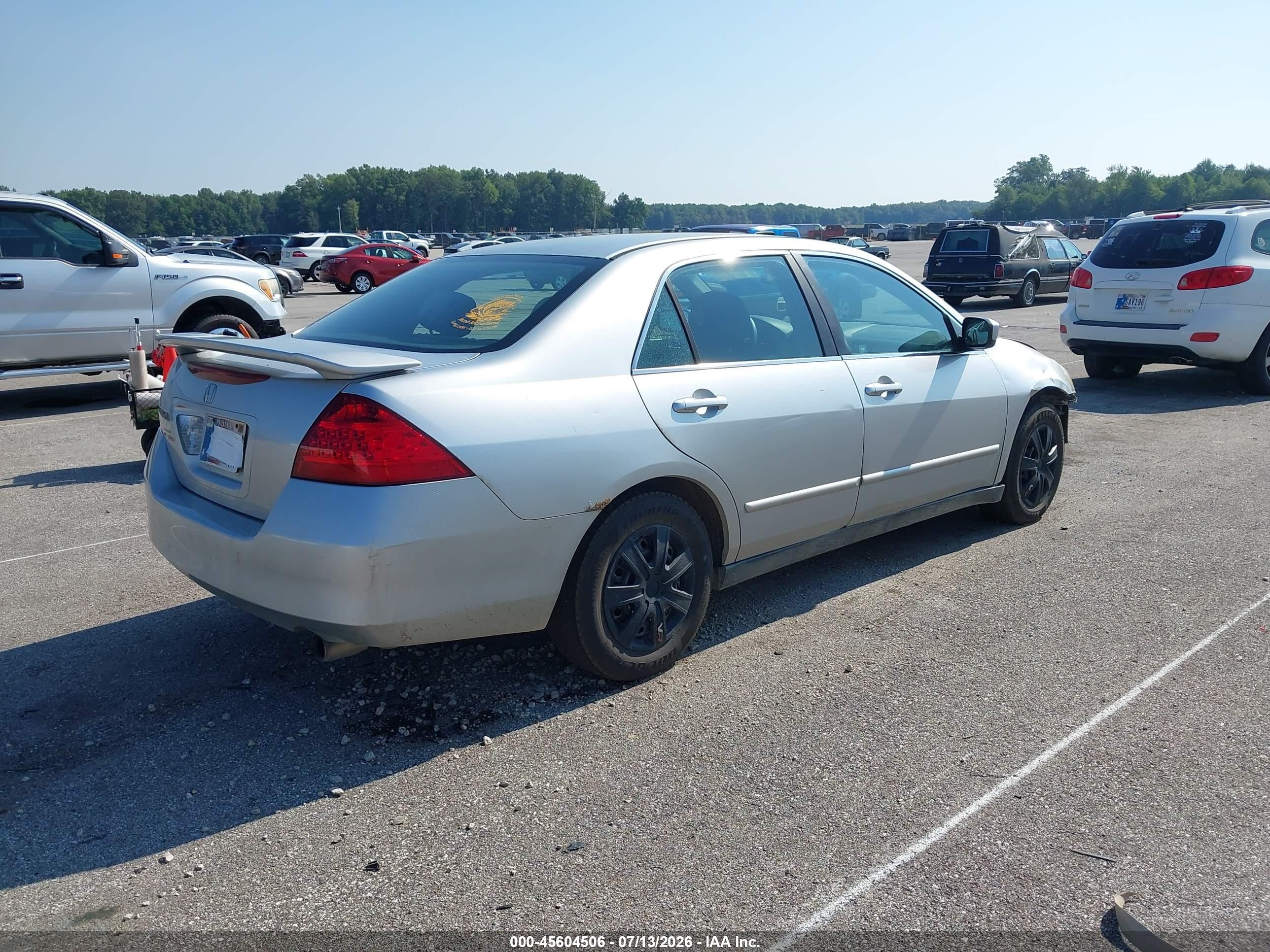 2006 Honda Accord 2.4 Lx Silver vin: 3HGCM56486G701013