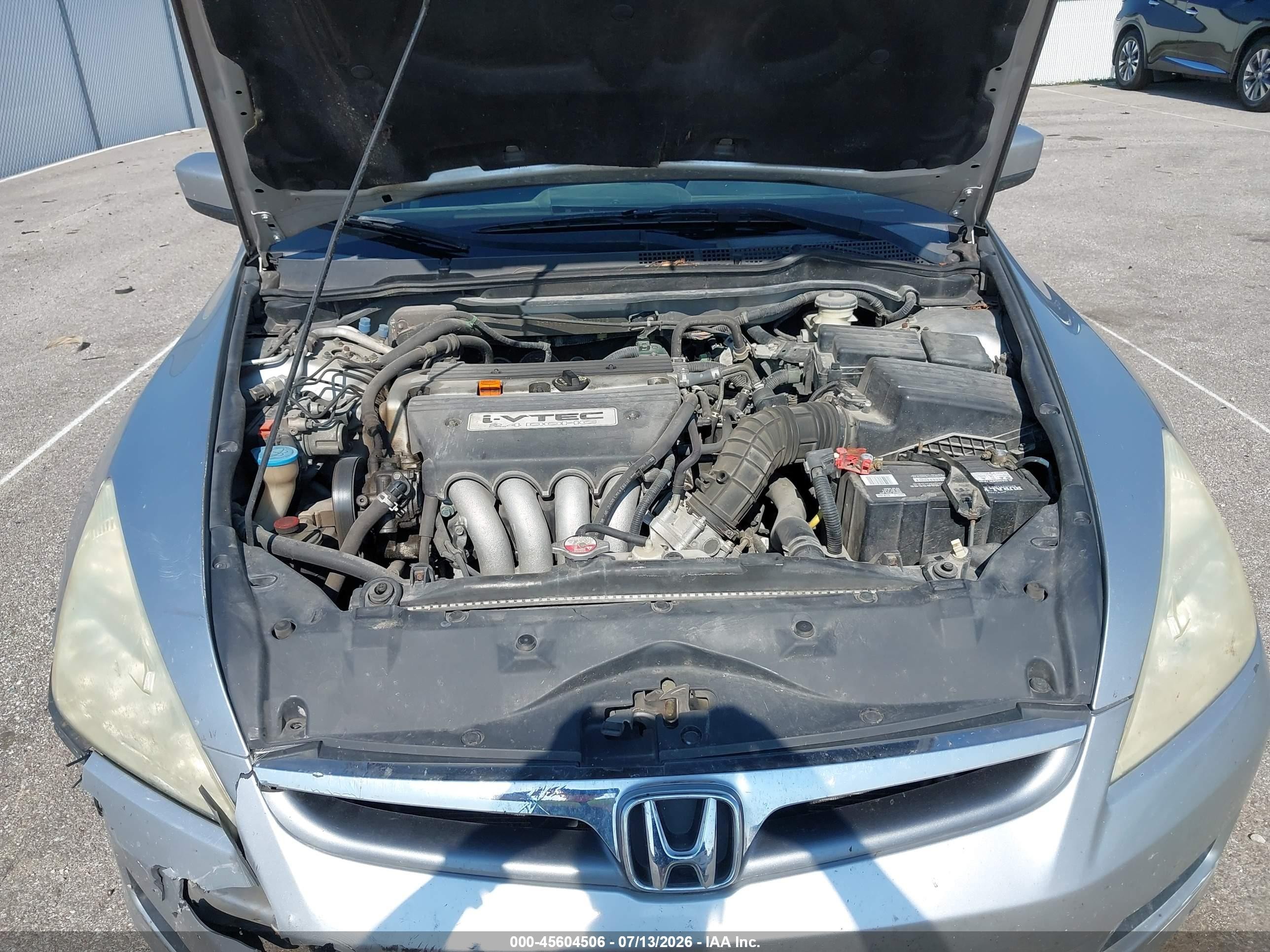 2006 Honda Accord 2.4 Lx Silver vin: 3HGCM56486G701013