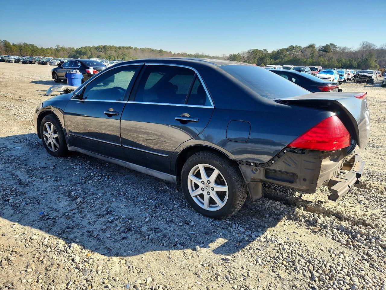2007 Honda Accord Lx Серый vin: 3HGCM56487G703524
