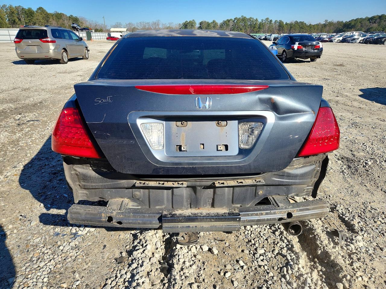 2007 Honda Accord Lx Серый vin: 3HGCM56487G703524