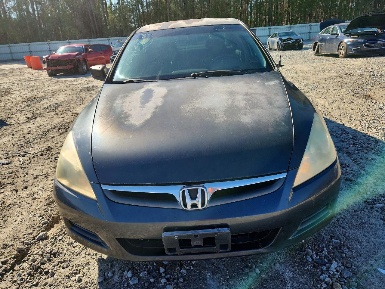 2007 Honda Accord Lx Серый vin: 3HGCM56487G703524