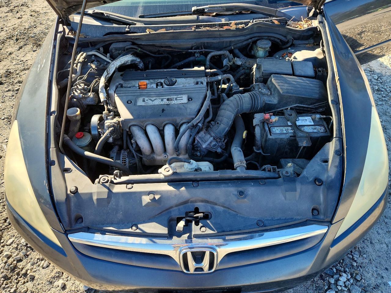 2007 Honda Accord Lx Серый vin: 3HGCM56487G703524