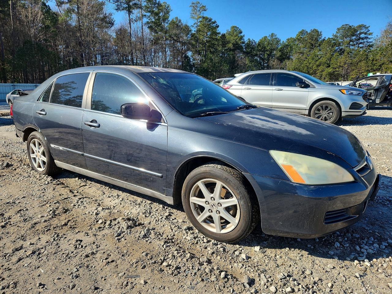 2007 Honda Accord Lx Серый vin: 3HGCM56487G703524