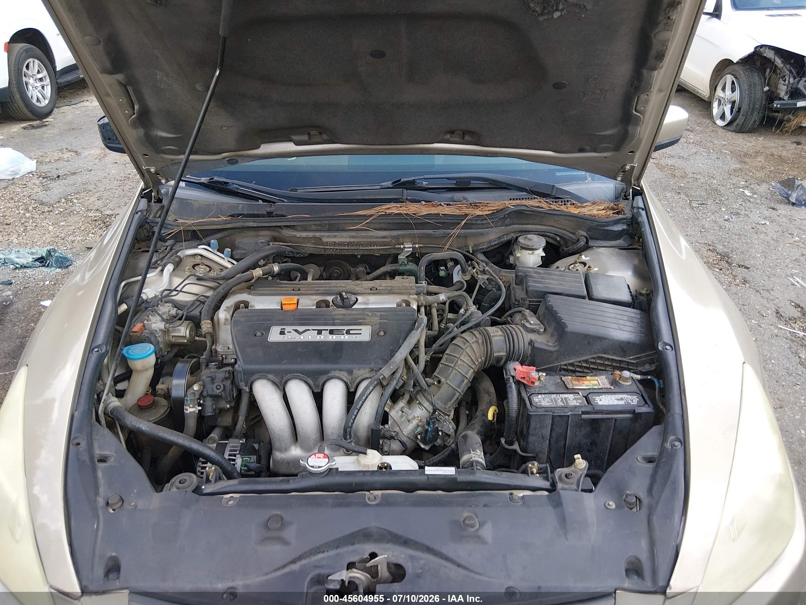 2005 Honda Accord 2.4 Lx Tan vin: 3HGCM56495G702637