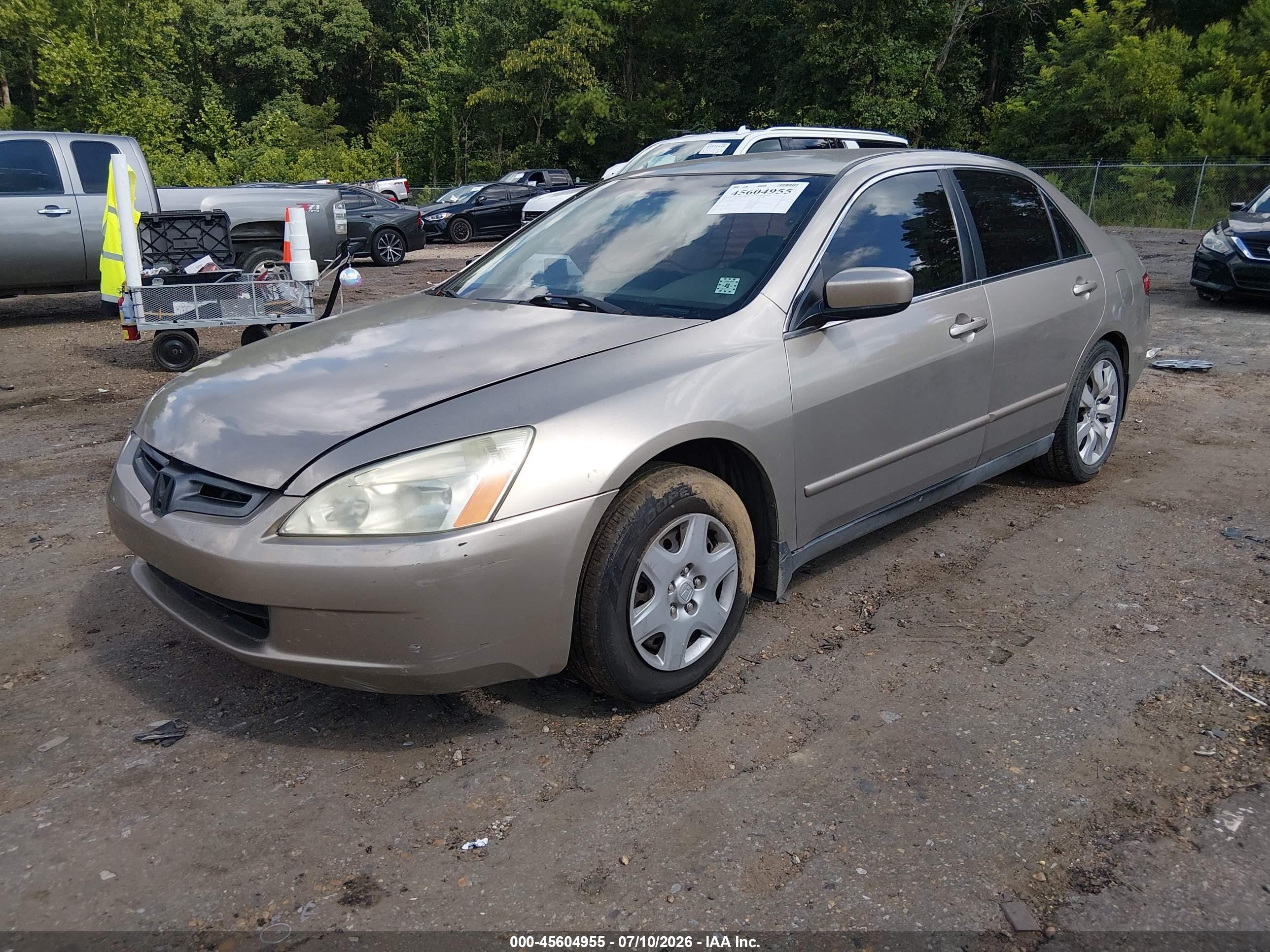 2005 Honda Accord 2.4 Lx Tan vin: 3HGCM56495G702637