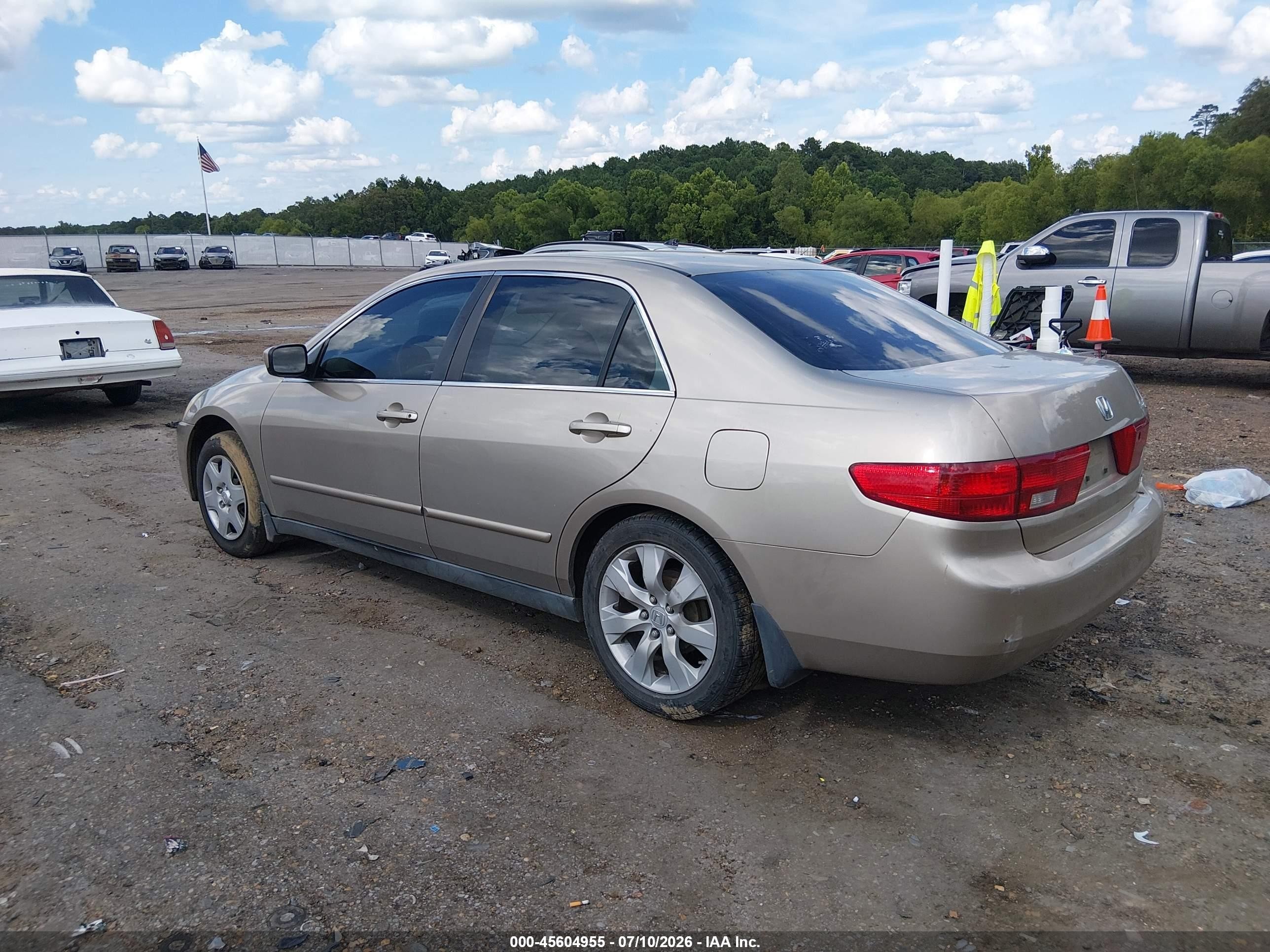 2005 Honda Accord 2.4 Lx Tan vin: 3HGCM56495G702637