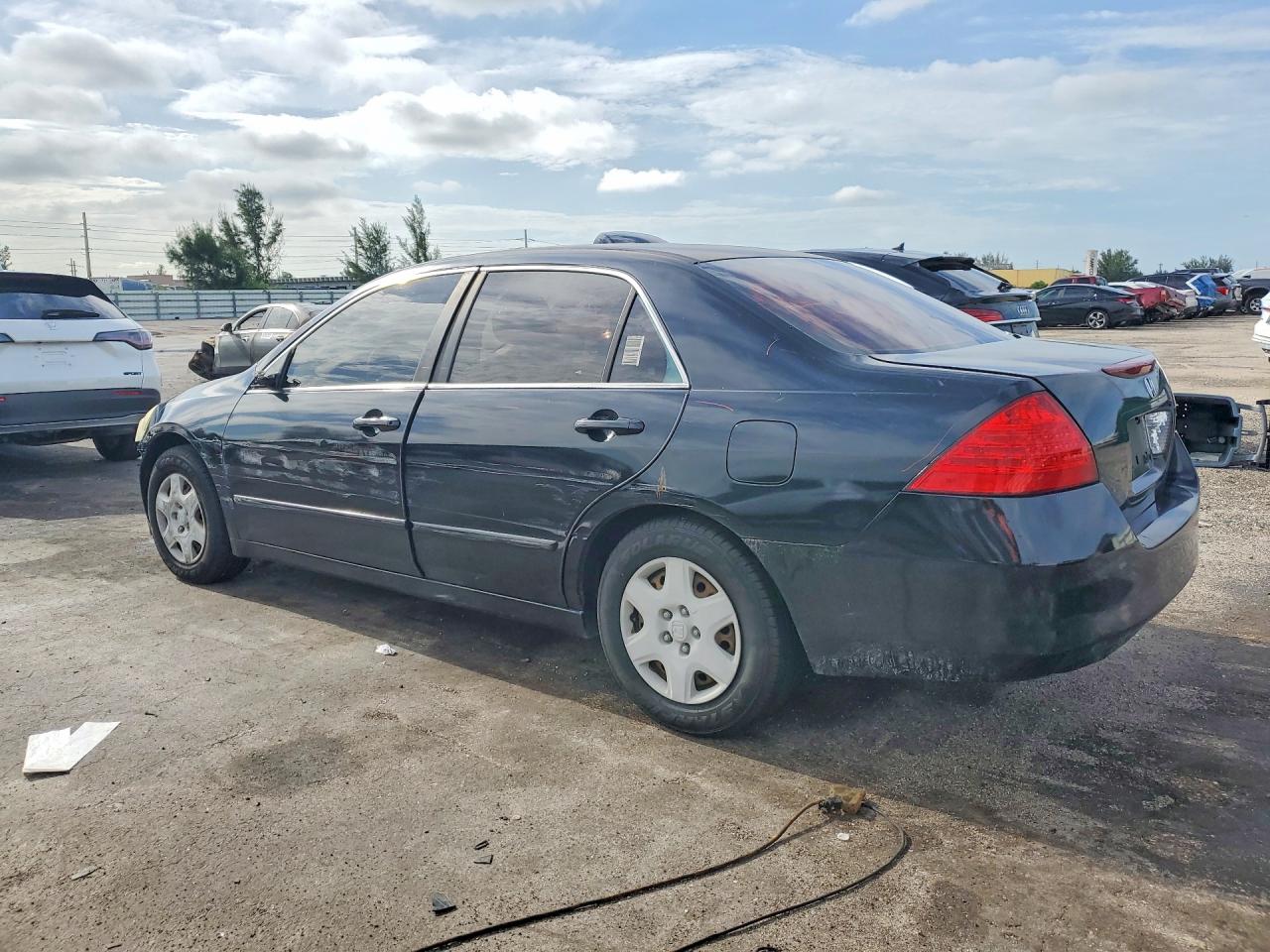 2006 Honda Accord Lx Black vin: 3HGCM56496G703367