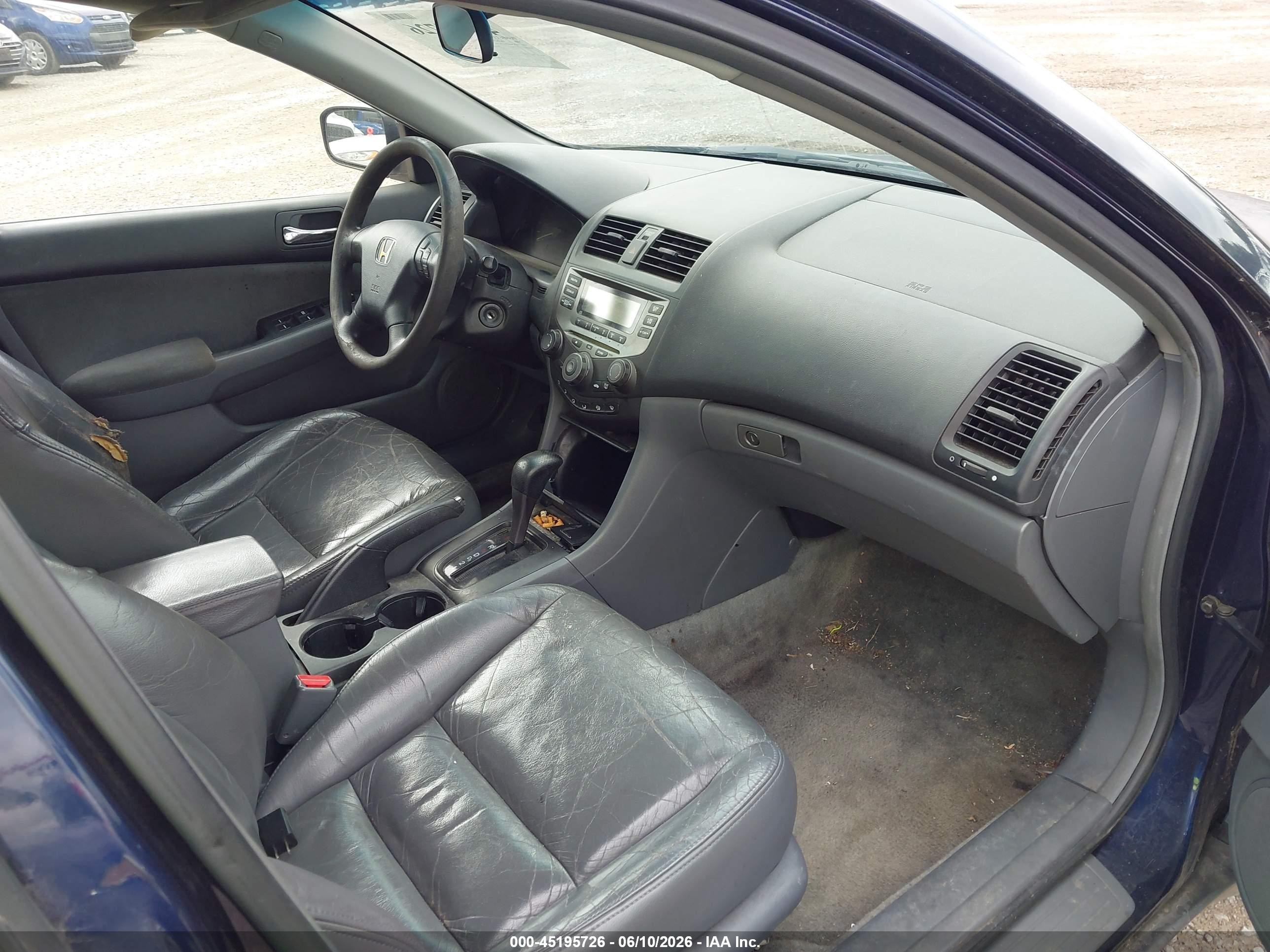 2006 Honda Accord 2.4 Lx Blue vin: 3HGCM56496G710724