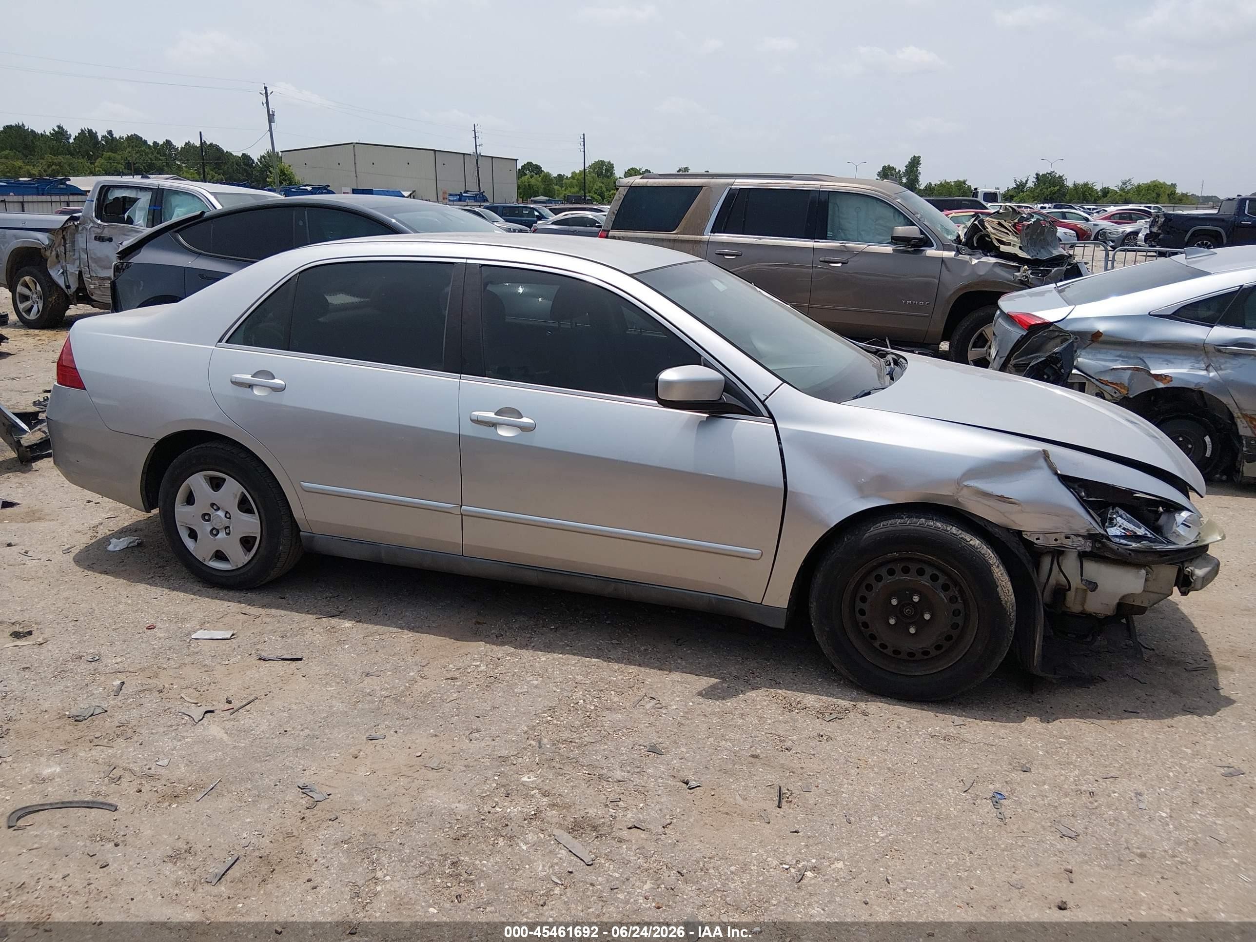 2006 Honda Accord 2.4 Lx Серебряный vin: 3HGCM56496G711226