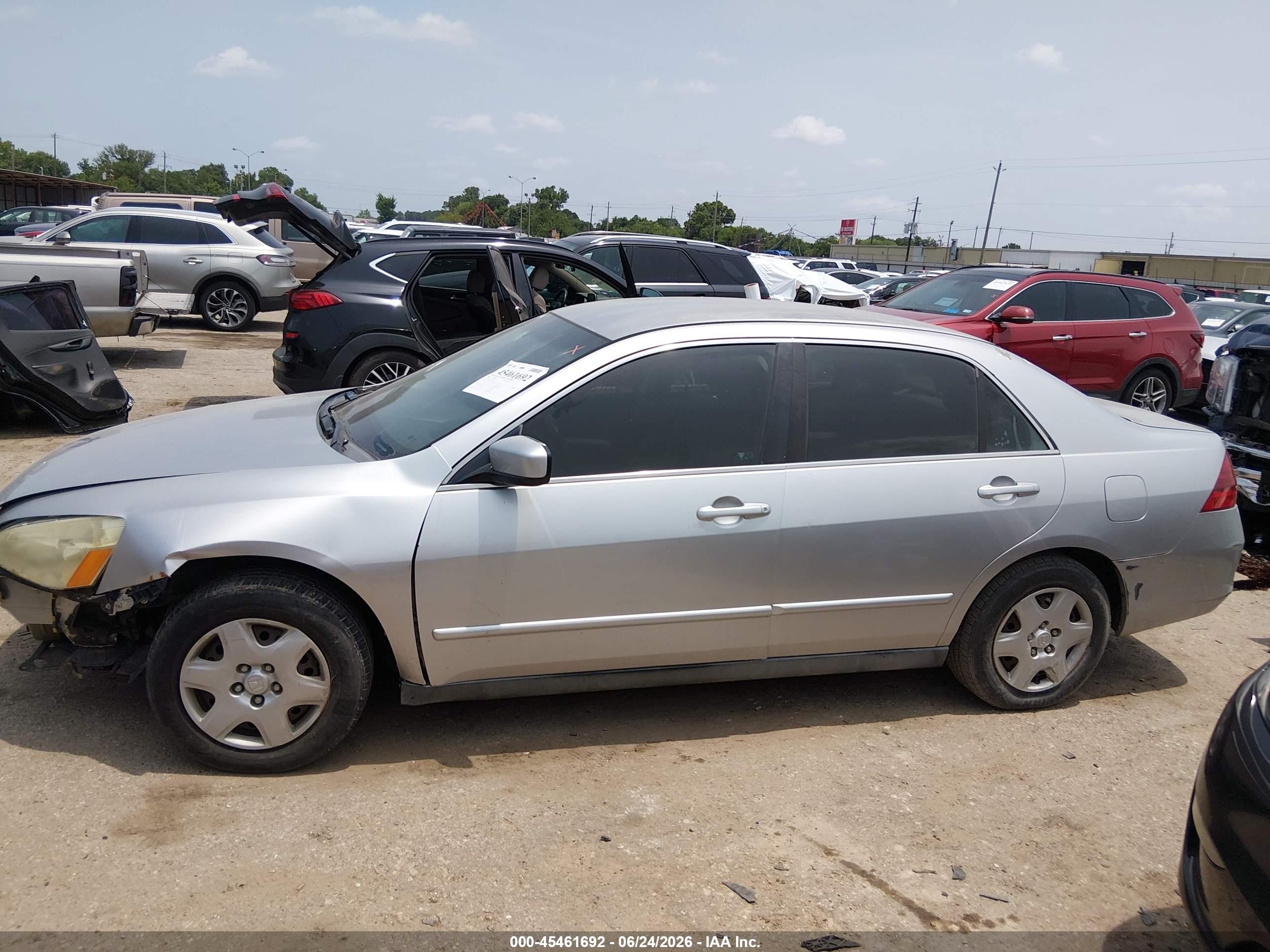 2006 Honda Accord 2.4 Lx Серебряный vin: 3HGCM56496G711226