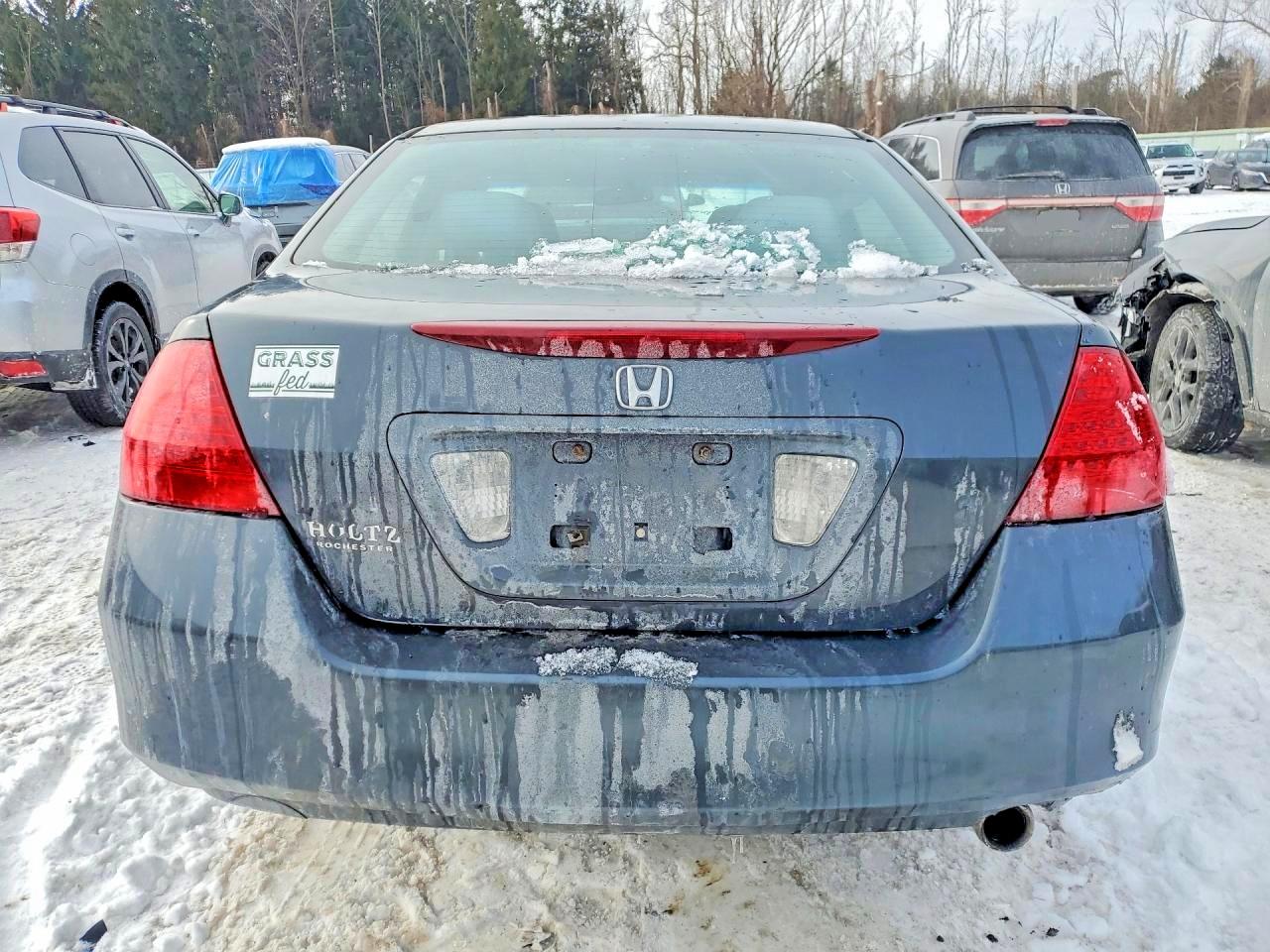 2007 Honda Accord Lx Gray vin: 3HGCM56497G701166