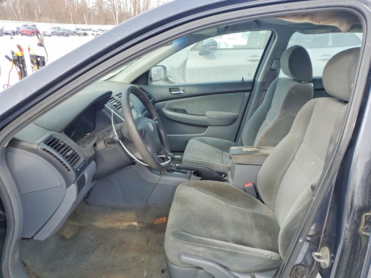 2007 Honda Accord Lx Gray vin: 3HGCM56497G701166