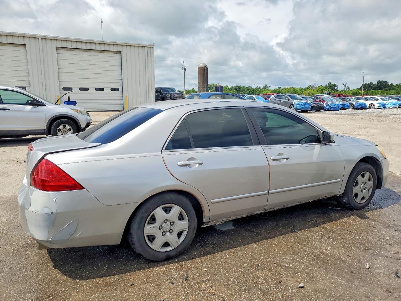 2007 Honda Accord Lx Silver vin: 3HGCM56497G701460