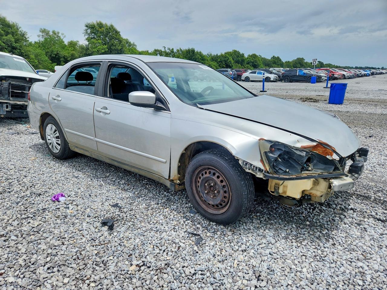2007 Honda Accord Lx Silver vin: 3HGCM56497G704259