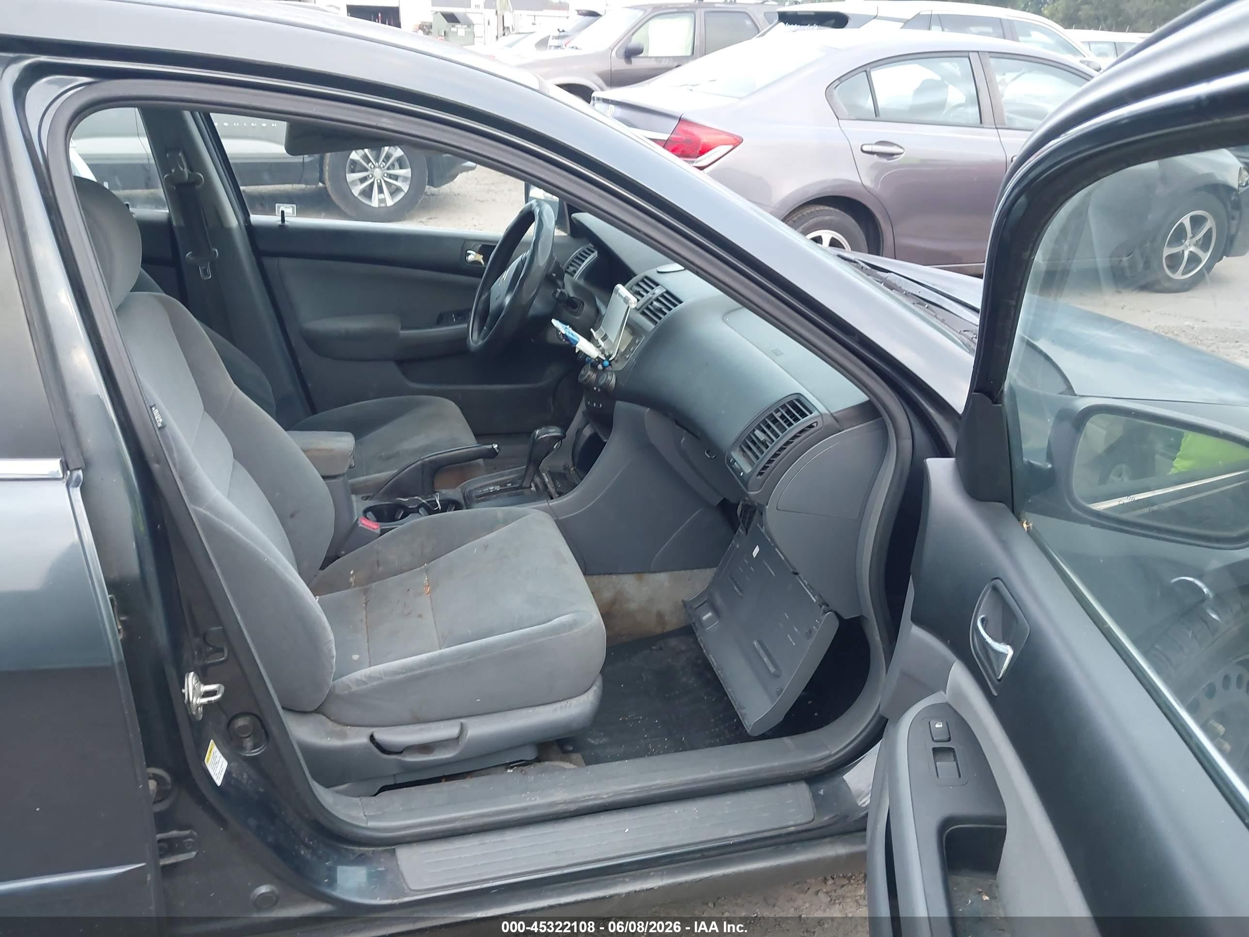 2007 Honda Accord 2.4 Lx Blue vin: 3HGCM56497G705217