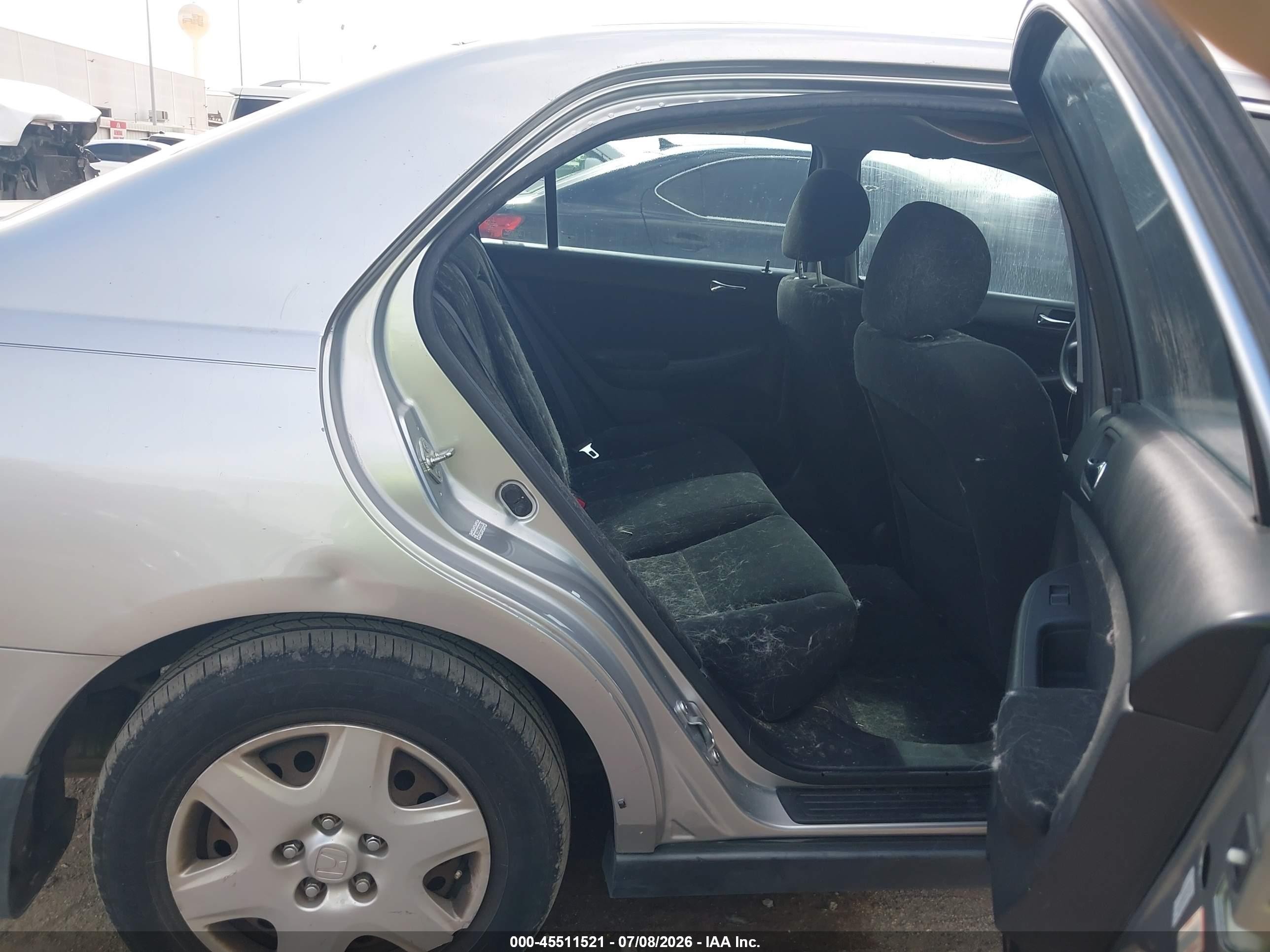 2007 Honda Accord 2.4 Lx Silver vin: 3HGCM56497G706576