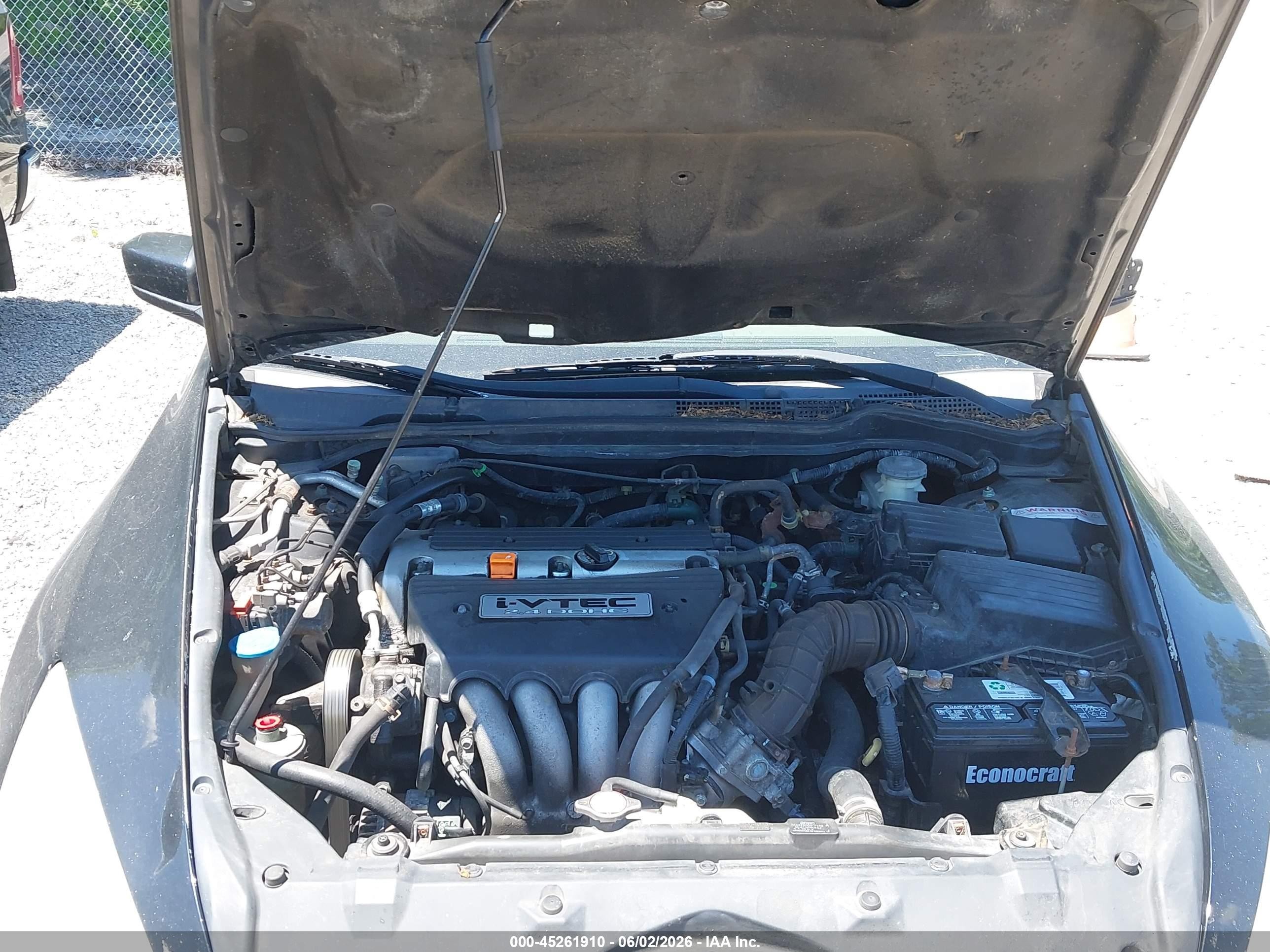 2007 Honda Accord 2.4 Lx Черный vin: 3HGCM56497G707954