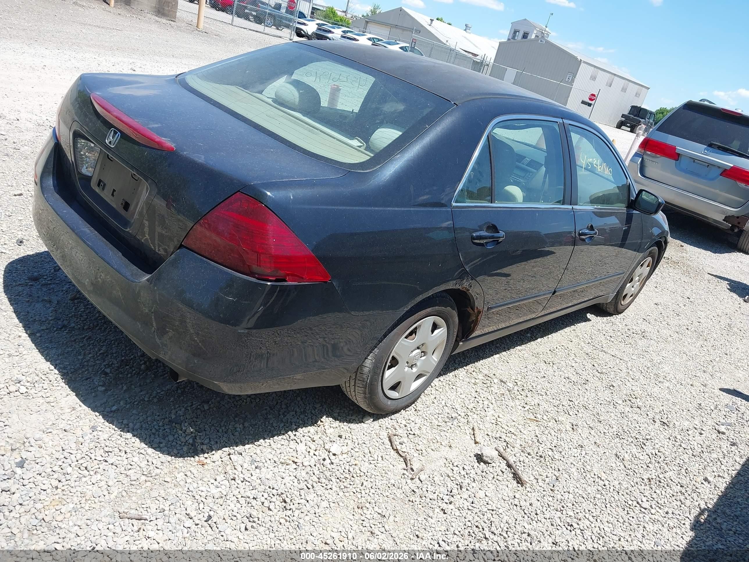2007 Honda Accord 2.4 Lx Черный vin: 3HGCM56497G707954