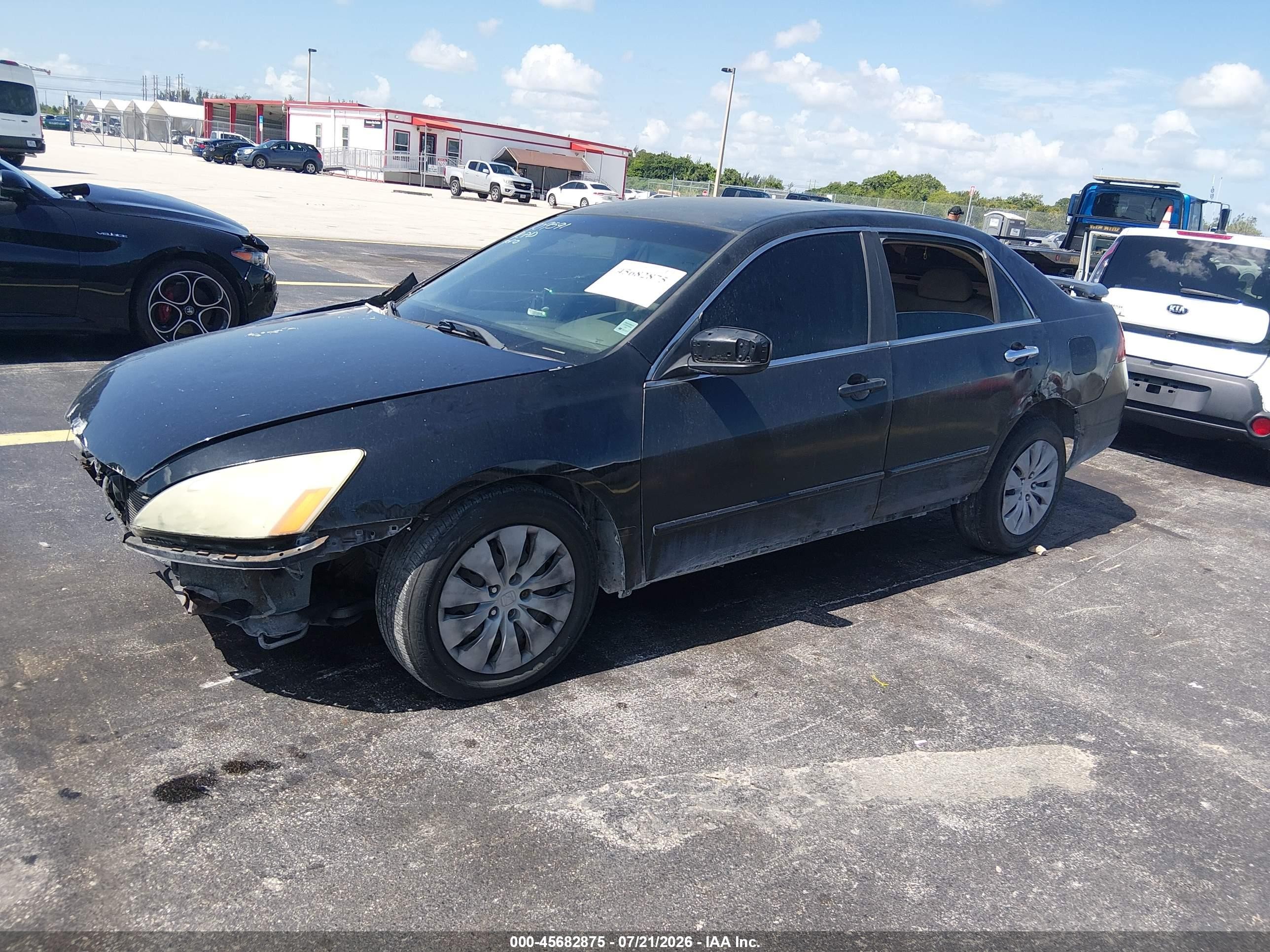 2007 Honda Accord 2.4 Lx Black vin: 3HGCM56497G709591