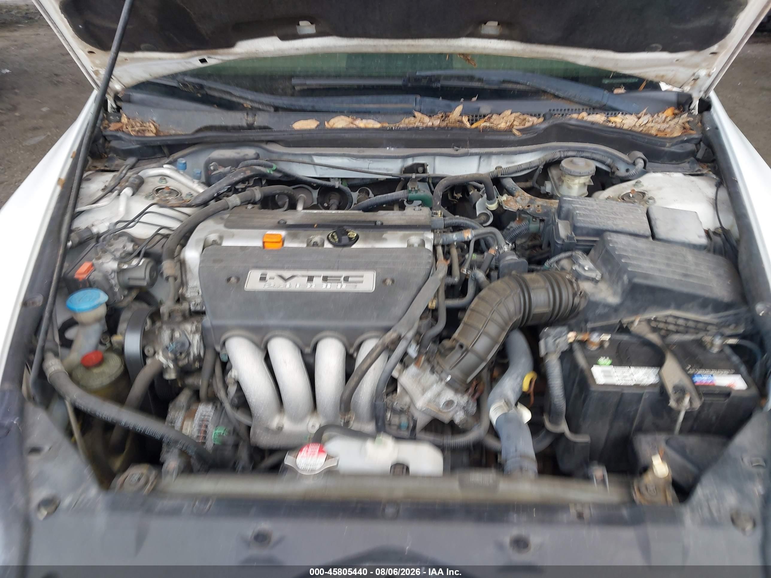 2006 Honda Accord 2.4 Lx White vin: 3HGCM564X6G703264