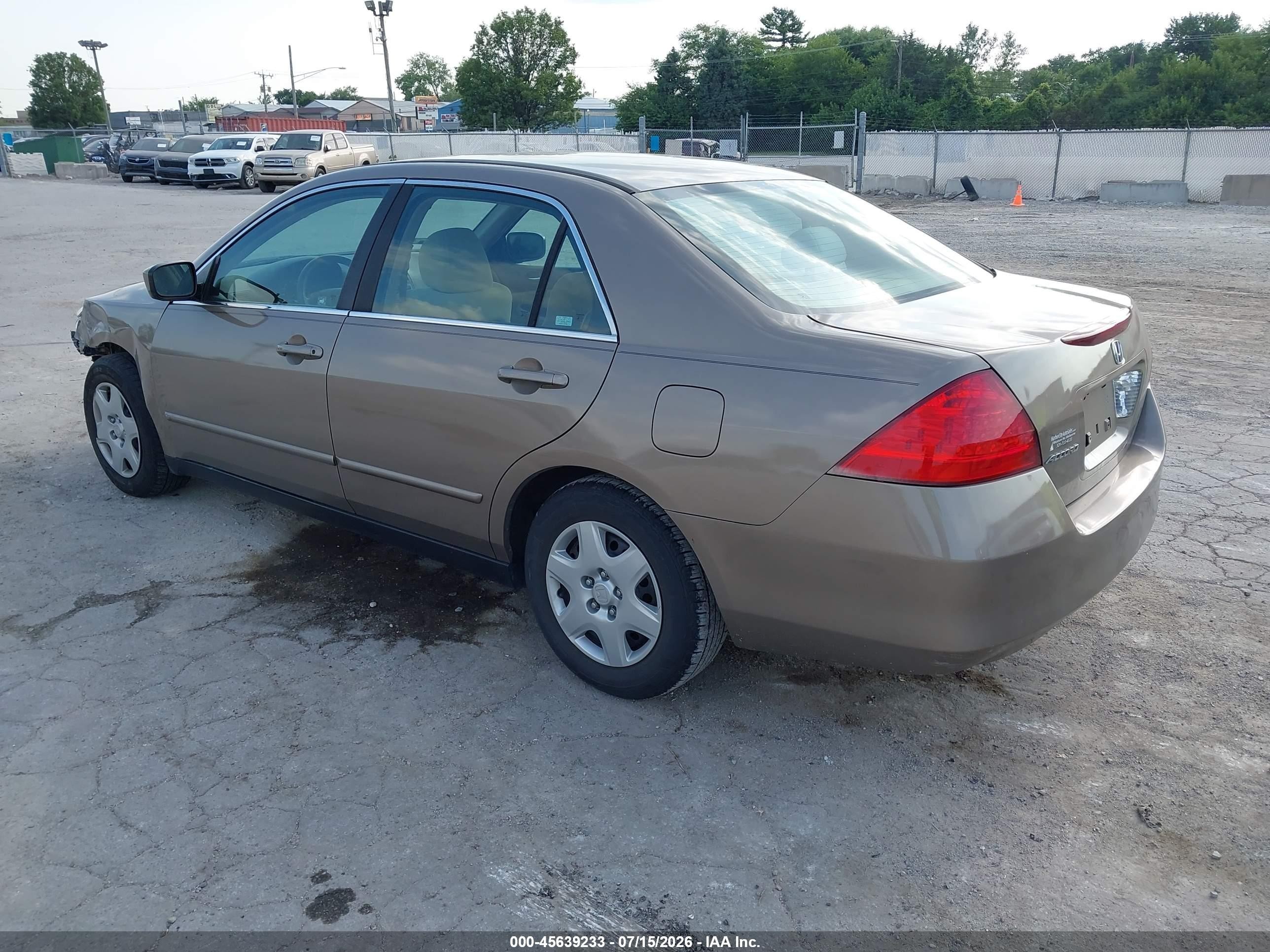 2006 Honda Accord 2.4 Lx Gold vin: 3HGCM564X6G706861