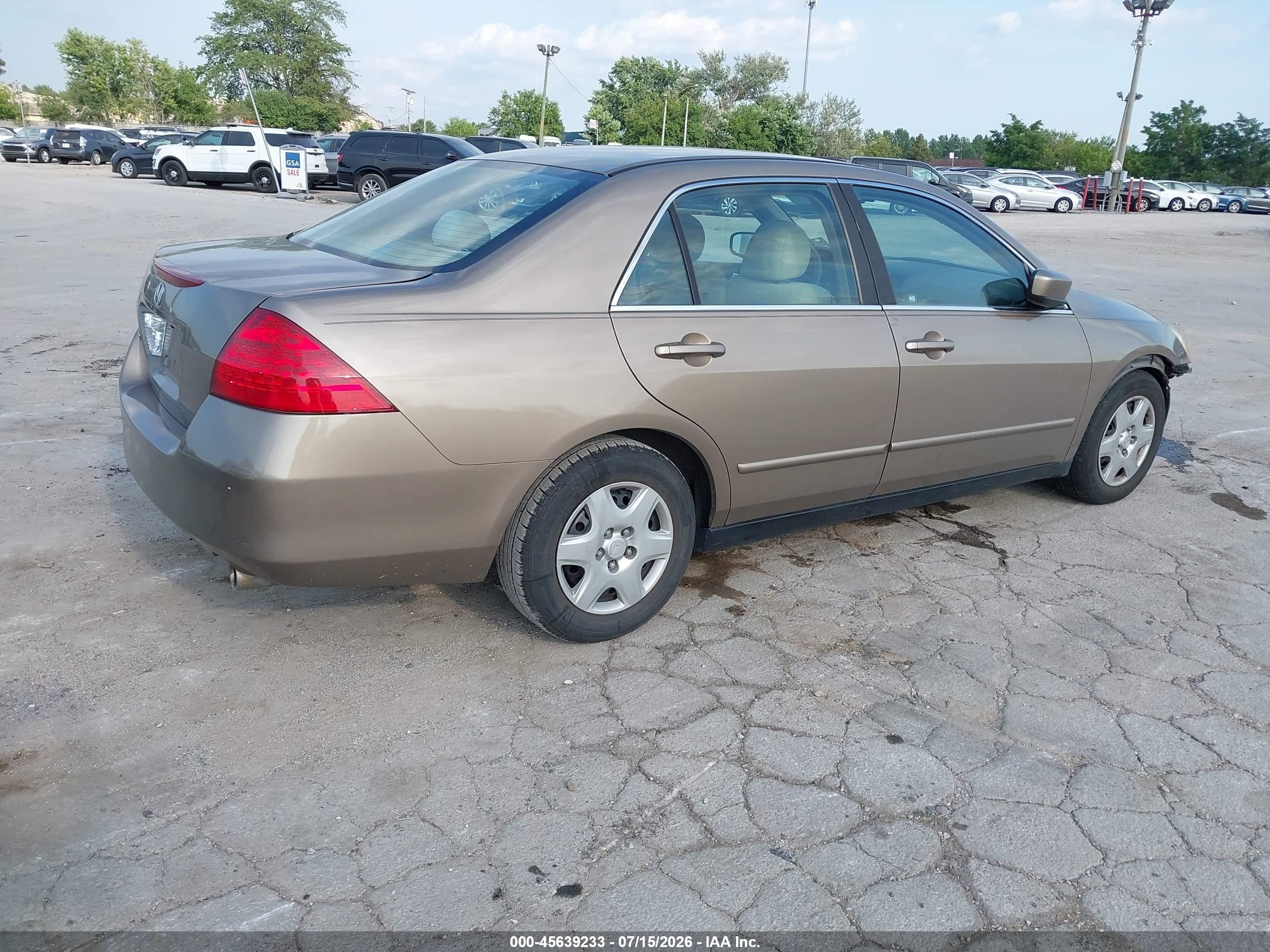 2006 Honda Accord 2.4 Lx Gold vin: 3HGCM564X6G706861