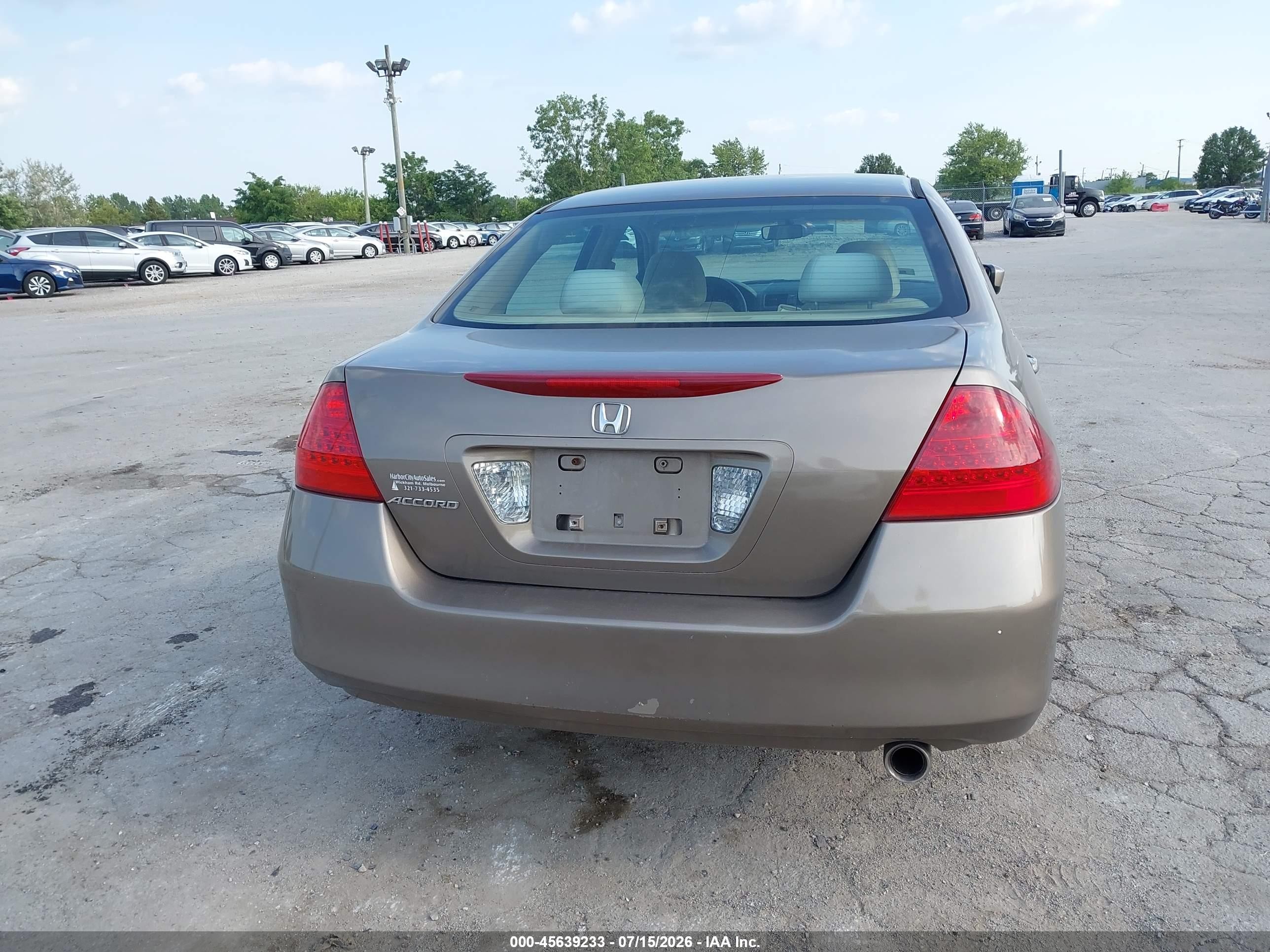 2006 Honda Accord 2.4 Lx Gold vin: 3HGCM564X6G706861
