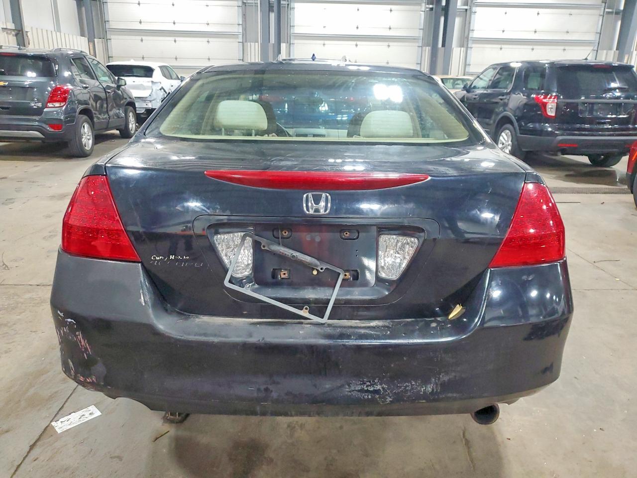 2007 Honda Accord Lx Black vin: 3HGCM564X7G704884